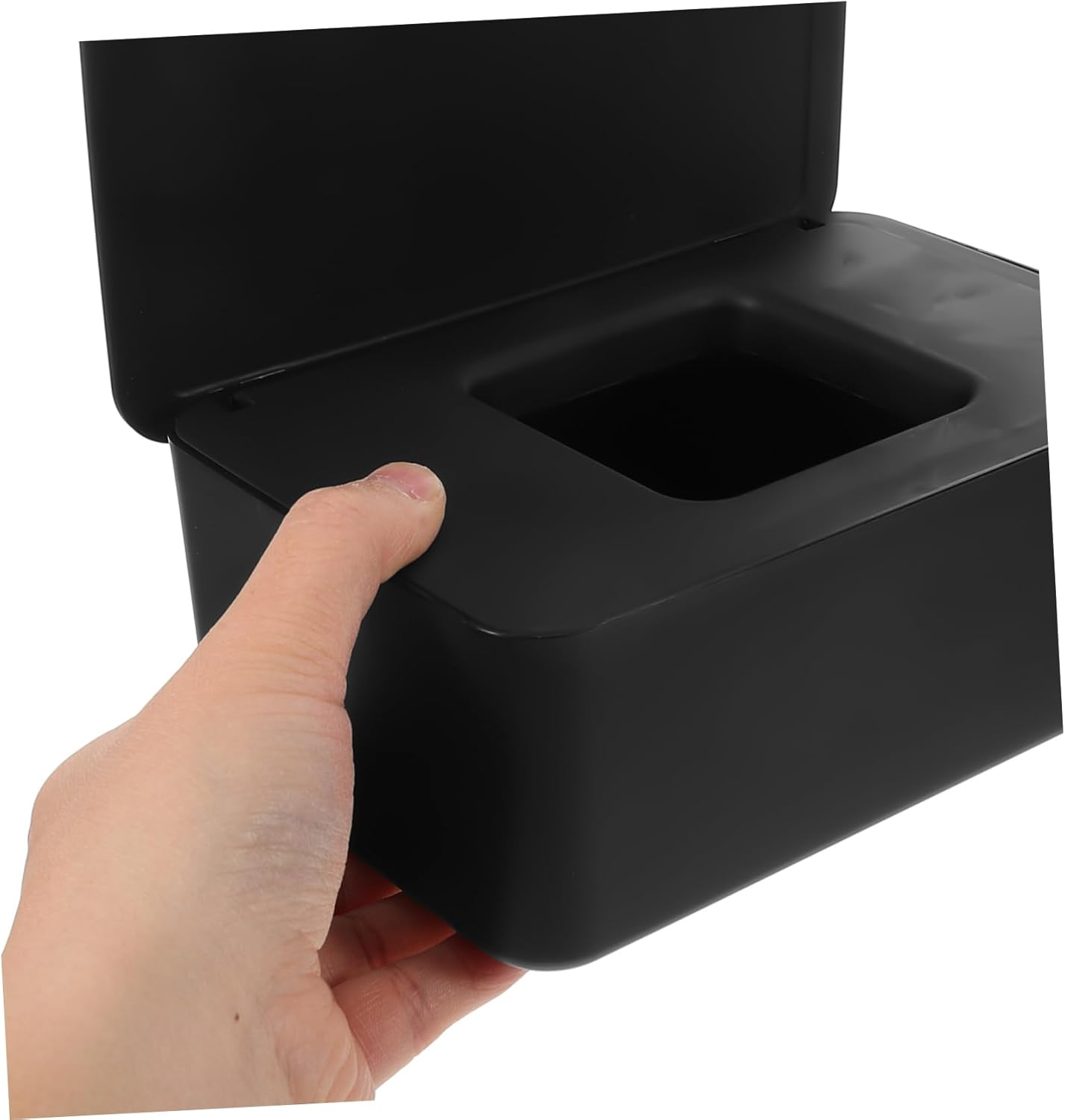 TIDTALEO Wet Wipes Storage Box Lid Plastic Refillable Tissue Dispenser Dryer Sheet Container for Home Office Car Use Wet Tissue Holder image number 2