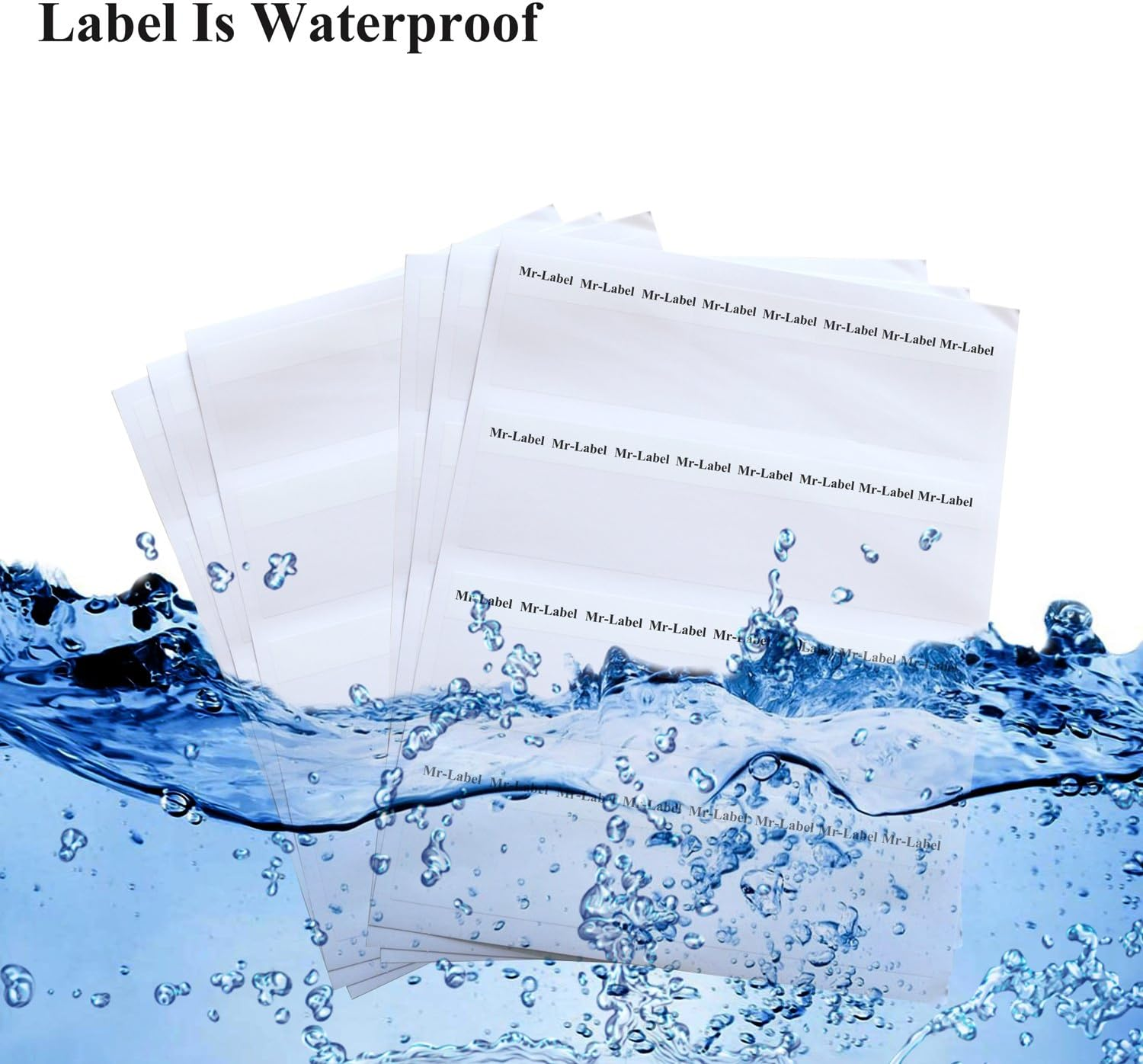 Mr-Label Self-Laminating Wrap around Cable Labels - Letter Sheet Laser Printer Only - for Wire Marking Identification (25 Sheets (800 Labels), 5 Assorted Color) image number 1