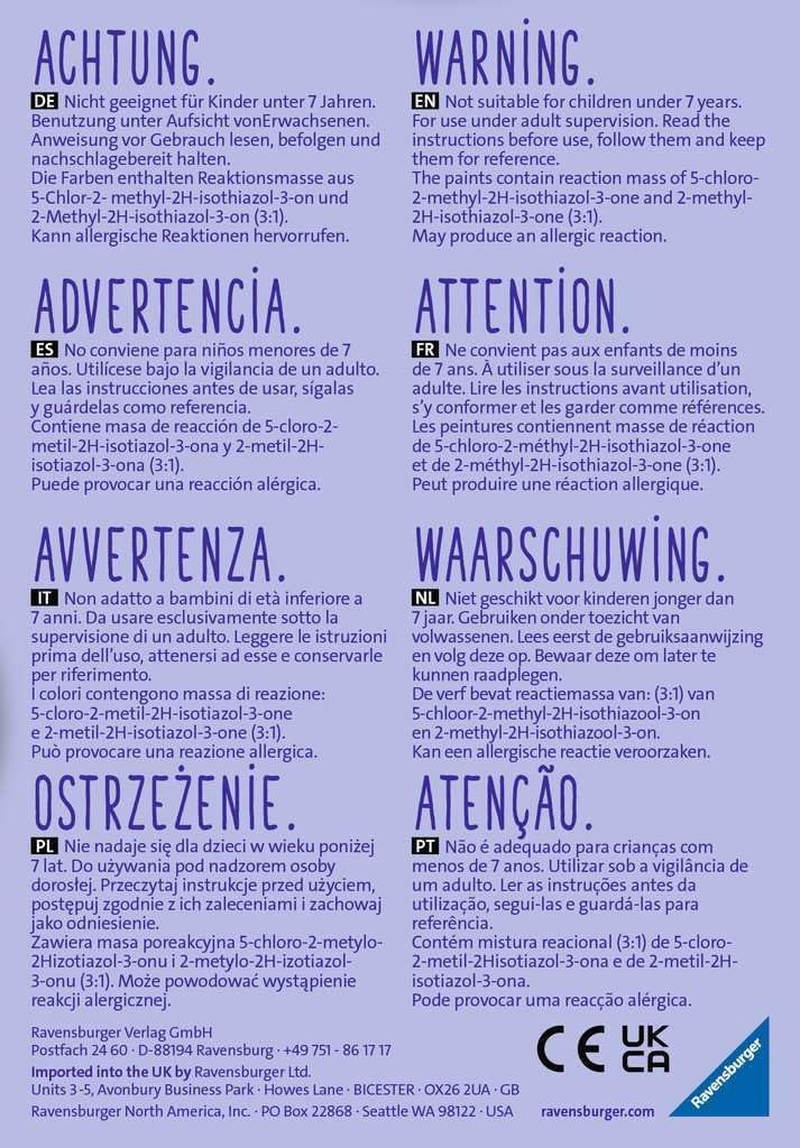 Ravensburger Malen Nach Zahlen 20288 - Lieber Waschb&auml;r - Kinder Ab 7 Jahren image number 3