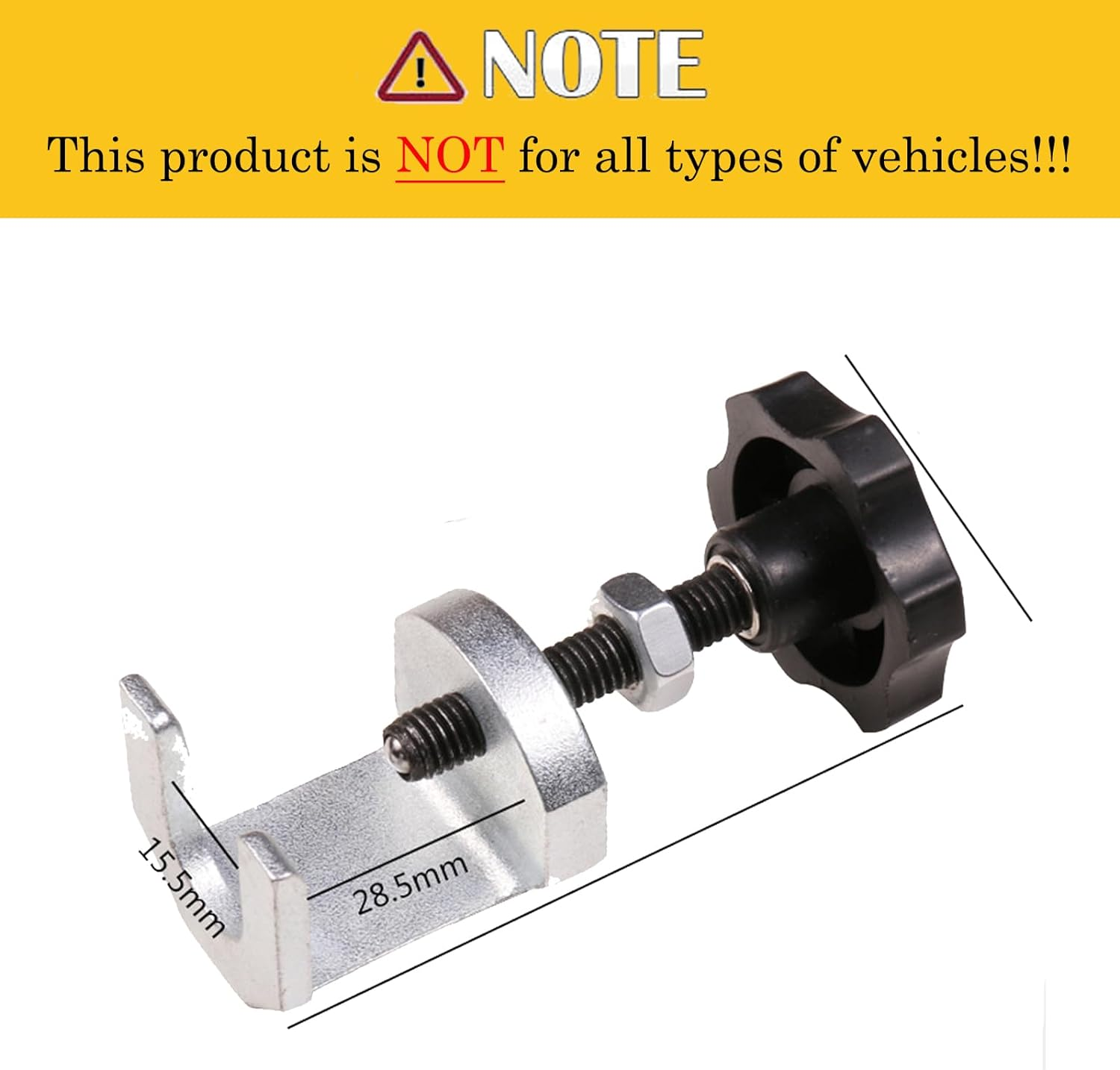 Light Windshield Wiper Arm Puller, Windscreen Window Wiper Arm Removal Tool (Fit Opening Dimension: 0.6"(15.2Mm)) image number 1