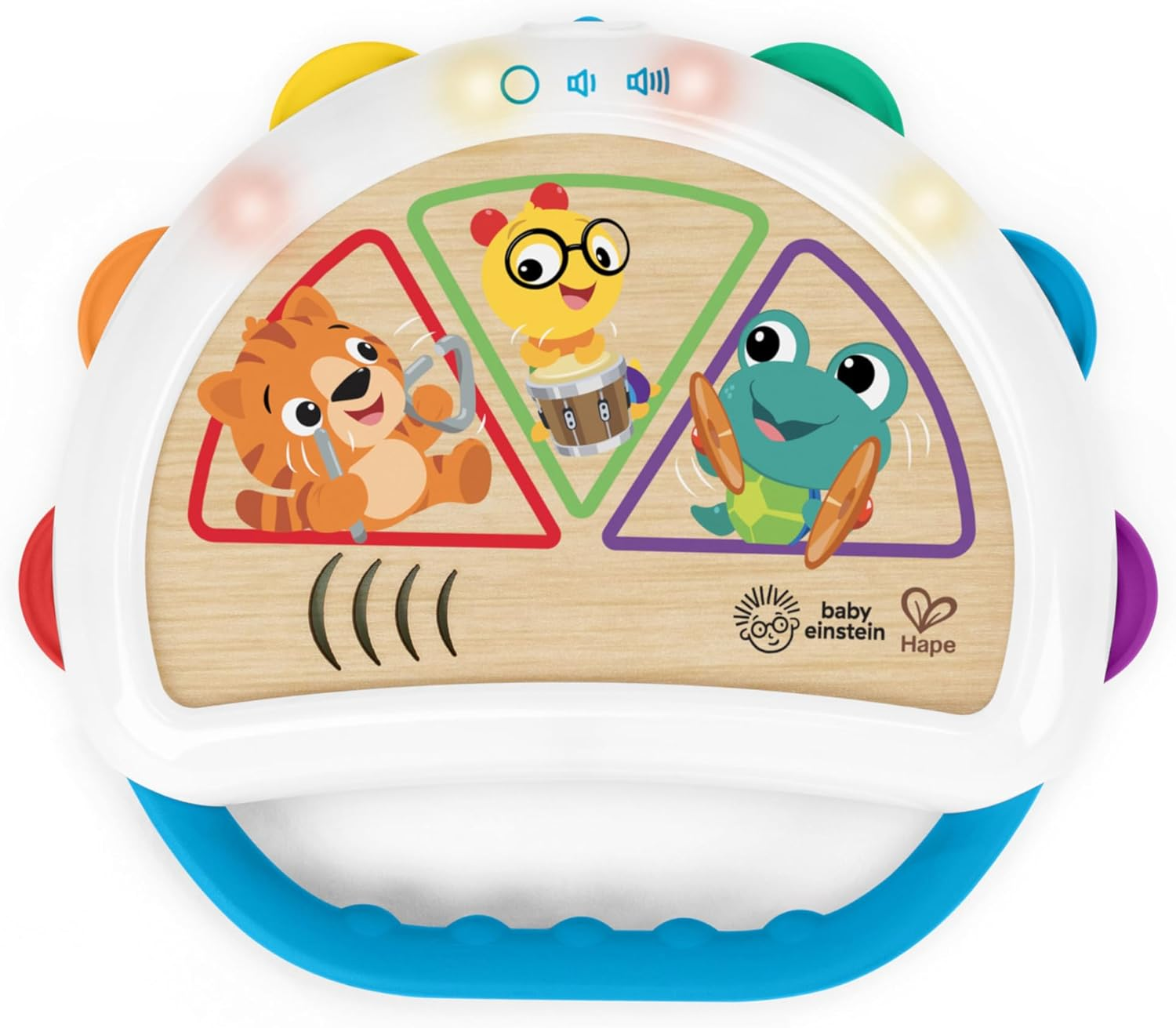 Baby Einstein + Hape Tap & Shake Magic Touch Tambourine, Ages 6 Months and Up image number 5