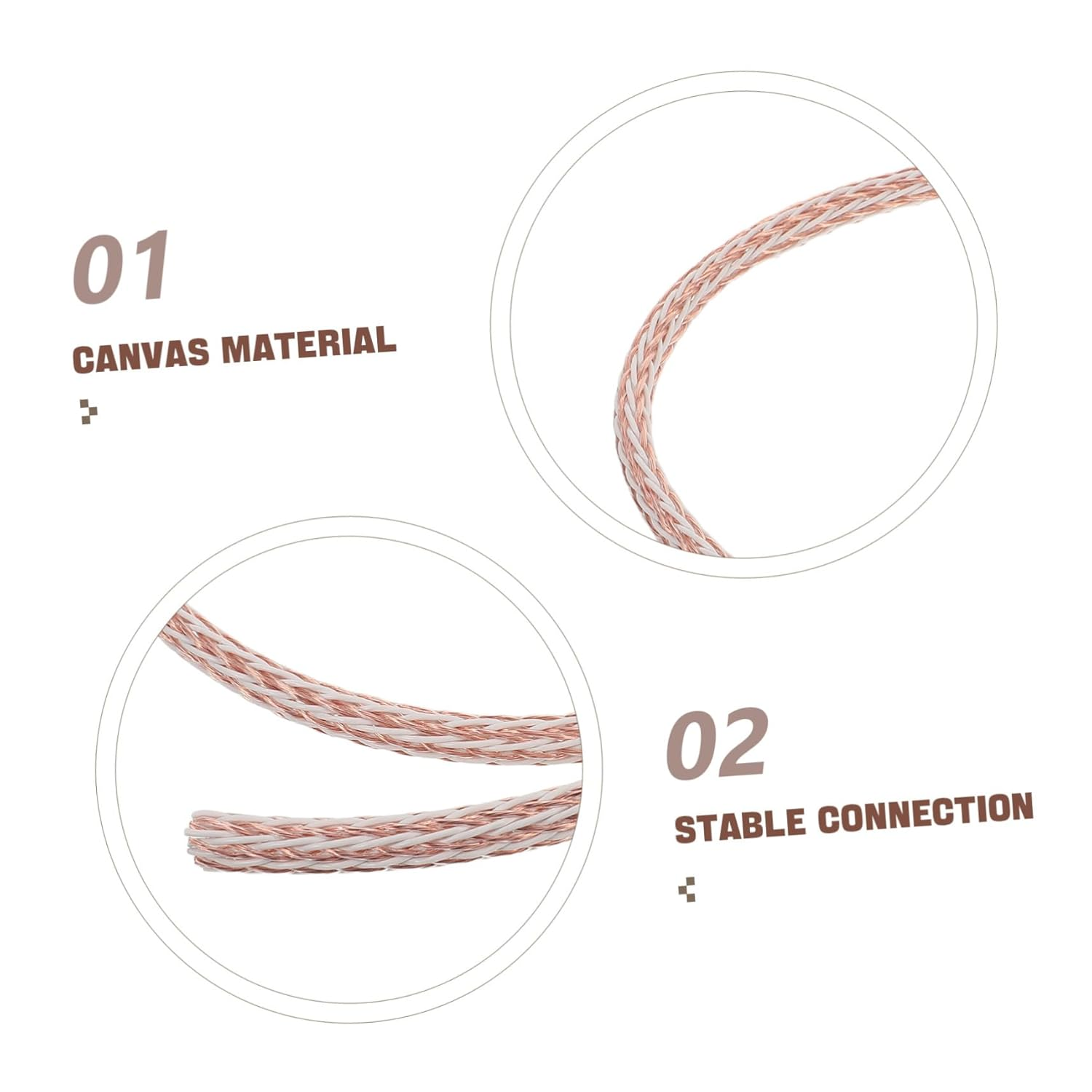 HONMEET Single Crystal Copper Speaker Wire High Fidelity Audio Cable for Home Theater Amplifiers Stereo Sound System Wire for Speakers image number 2