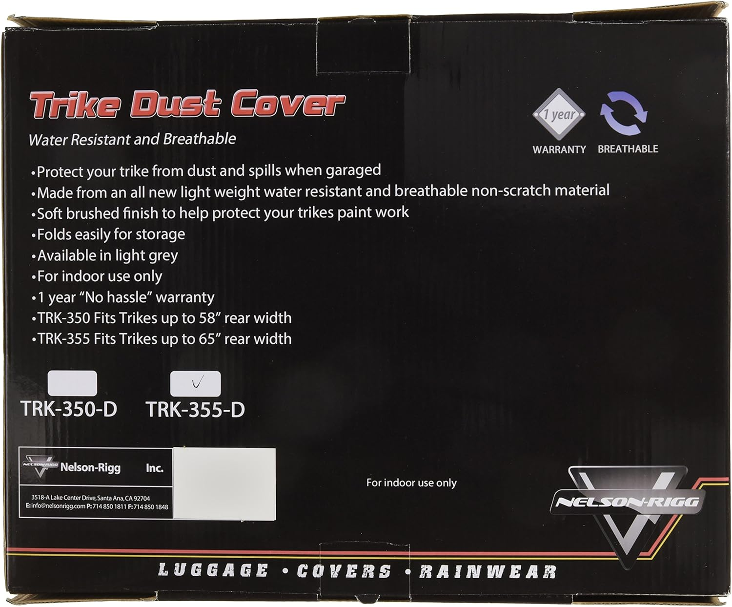 Nelson-Rigg TRK355-D X-Large Trike Dust Cover image number 3