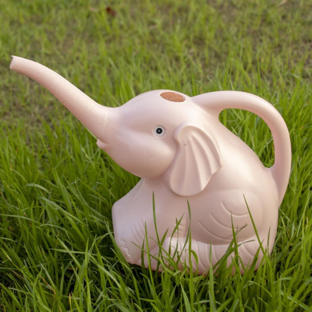 Toddmomy Baby Elephant Sprinkling Water Mini Watering Can Decorative Plants Garden Water Pot Succulent Watering Pot Potted Plants Water Kettle Elephant Watering Can Pp Household Flowerpot image number 2