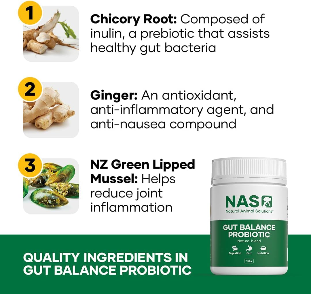Natural Animal Solutions Probiotics for Dogs and Cats. Dog Probiotics for Digestive Health, Support Cat and Dog Gut Health & Immunity Health,150G image number 3