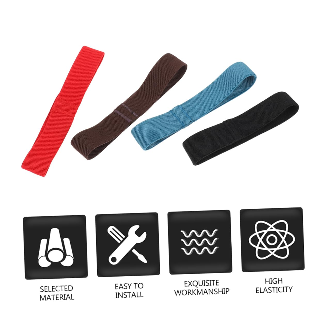 BIUDECO 4Pcs Fixing Straps Elastic Straps for Lunch Box Lunchbox Accessories Random Color image number 4