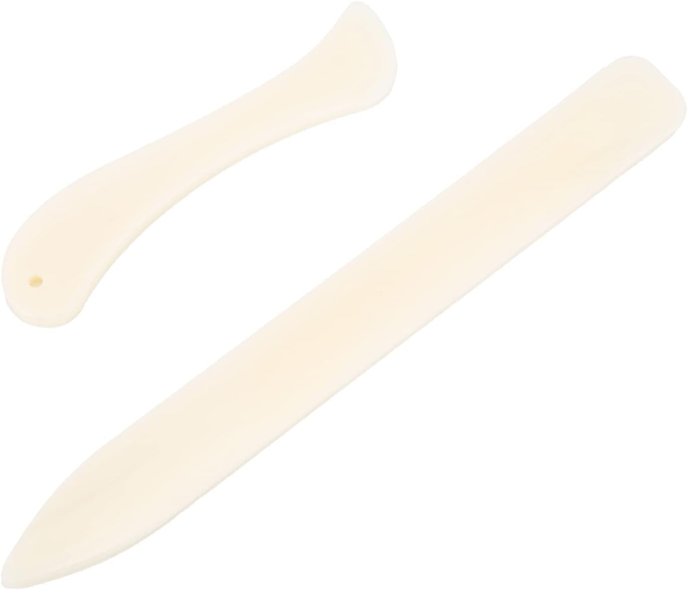 Fdit 2Pcs Bone Folder Set, Professional Scoring & Creasing Tools for Bookbinding, Card Making, Scrapbooking & Paper Crafts, Smooth Plastic Paper Tool for DIY Arts & Crafts image number 1