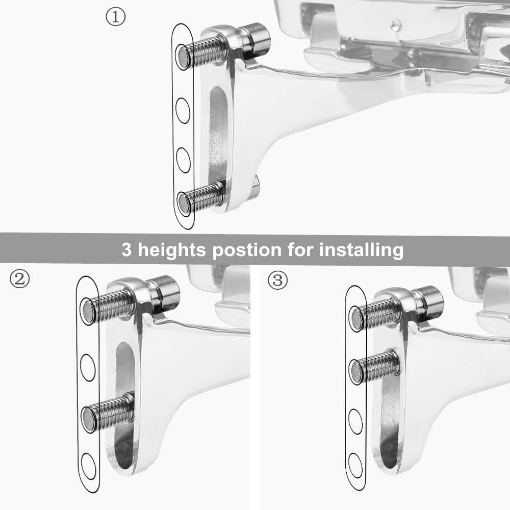 ISSYAUTO Passenger Floorboards with Mount Bracket Kits for Road Glide Street Glide Road King Electra Glide 1993-2023 Black Footboards image number 5