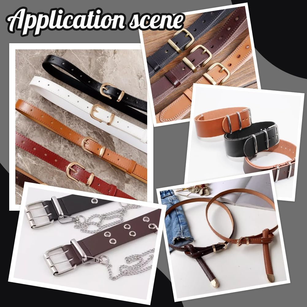 UNICRAFTALE Belt Loop Keeper Brass Belt Loop Real 14K Gold Plated Men'S Belt Buckle Belt Keeper image number 3