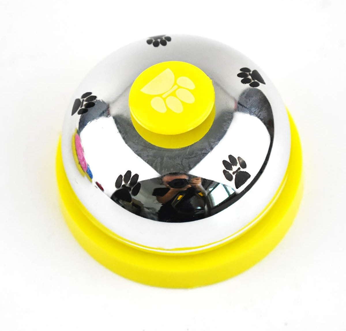 Tophomer Pet Doorbell, Pet Training Bell for Small Dogs Potty Toilet Training and Eating Communication Silver - Blue+Yellow image number 4