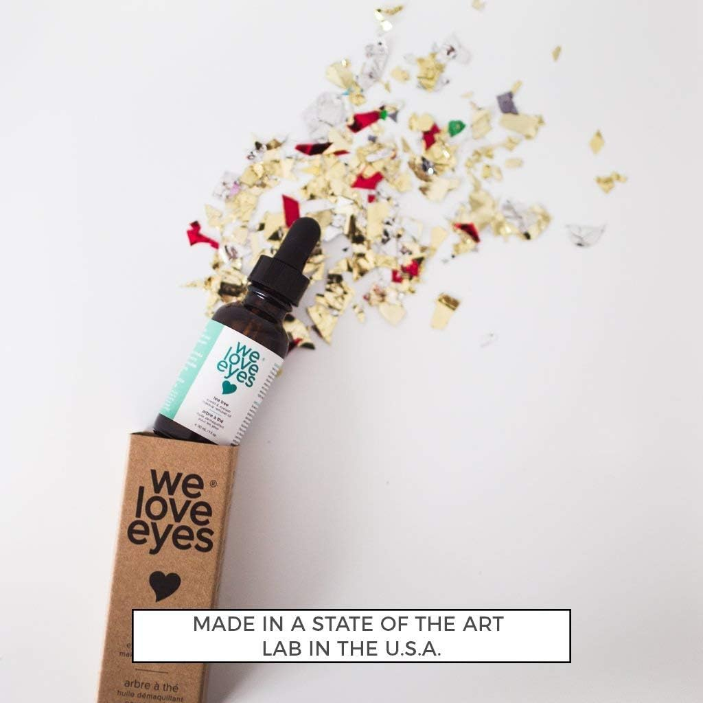 We Love Eyes - 100% All Natural Tea Tree Makeup Remover Oil - Effortlessly Remove Waterproof Makeup and Eyeliner - Made with Australian Tea Tree - Cruelty Free - Vegan image number 5