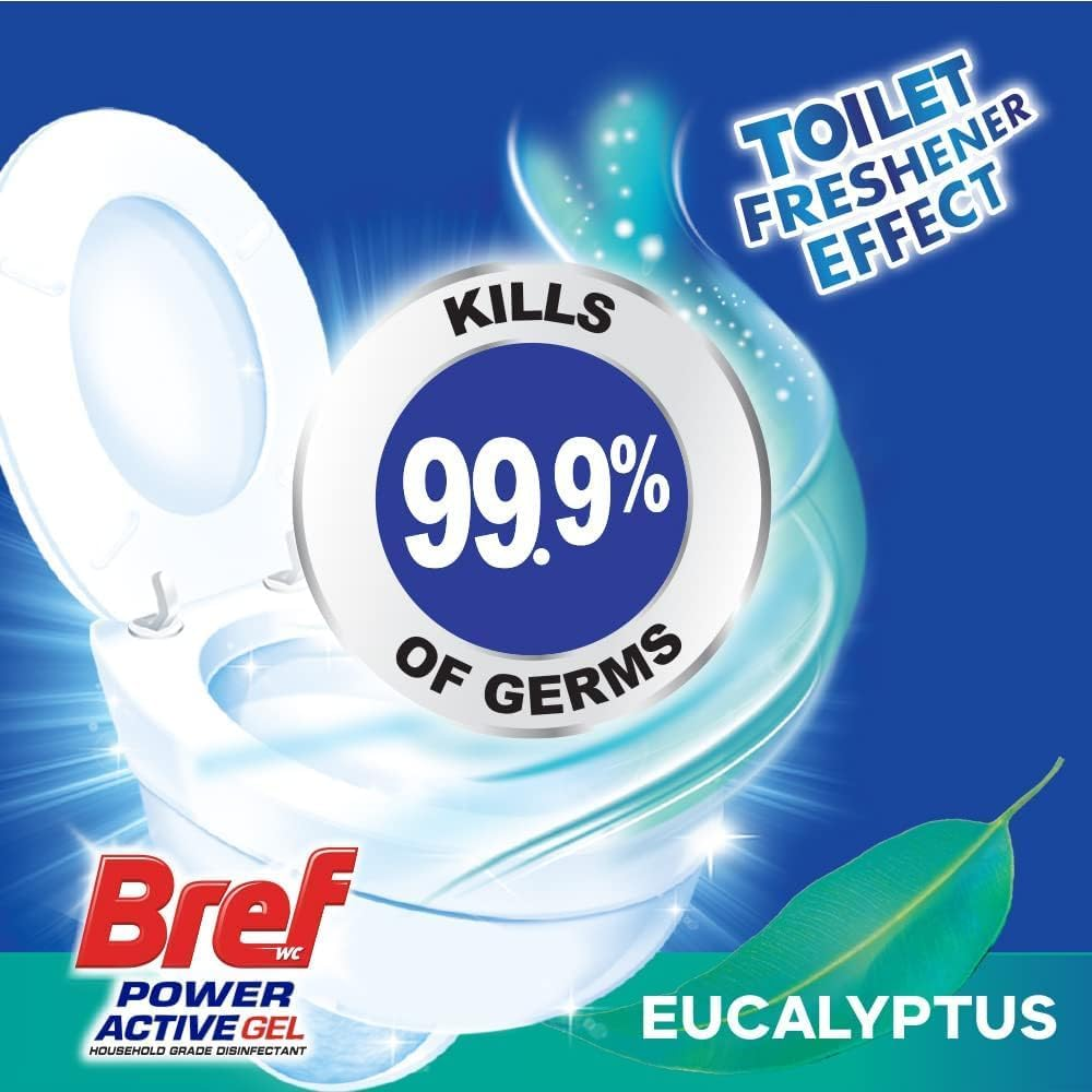Bref Power Active Gel Eucalyptus Toilet Cleaner 700Ml image number 4