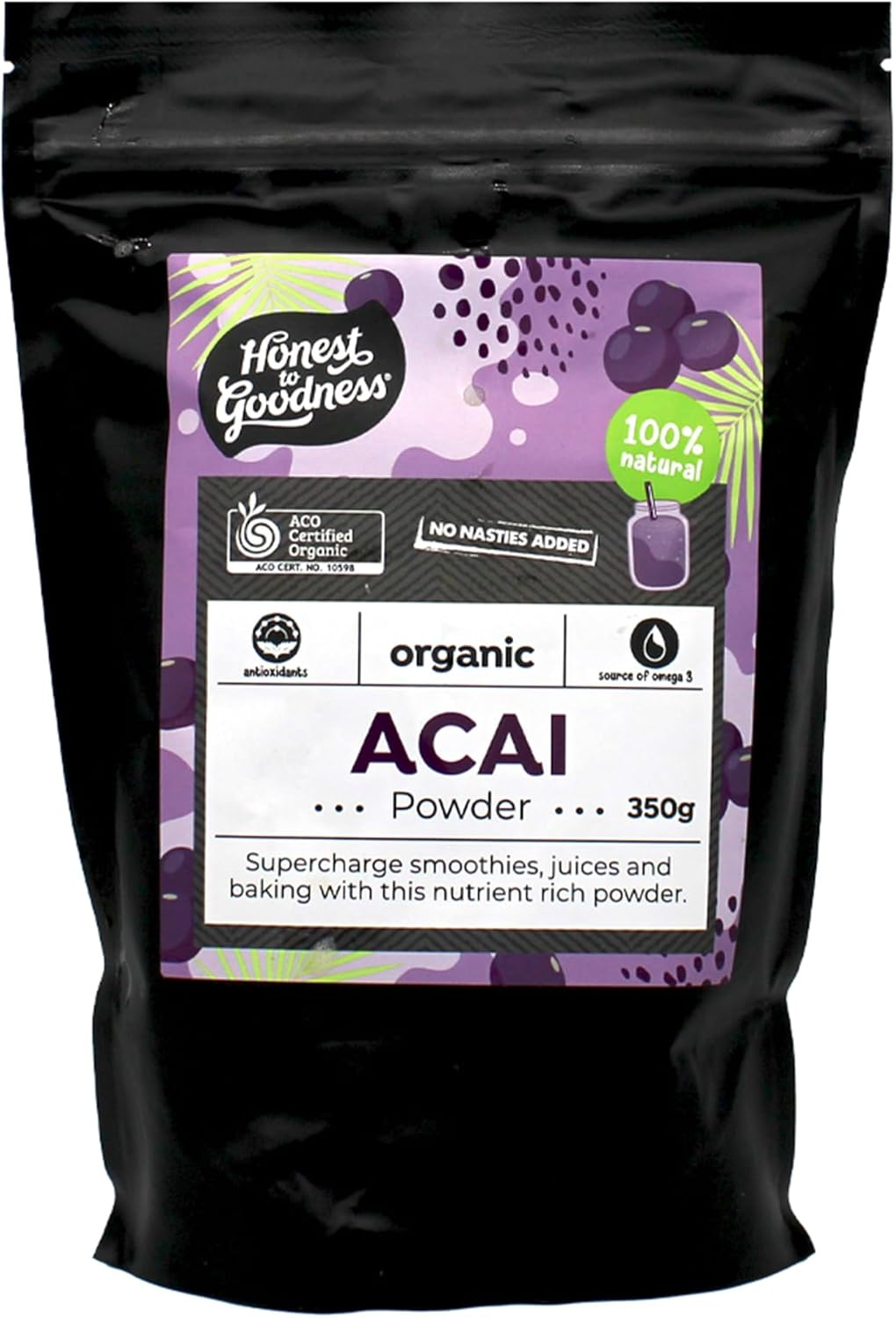 Organic Acai Powder 350G image number 2