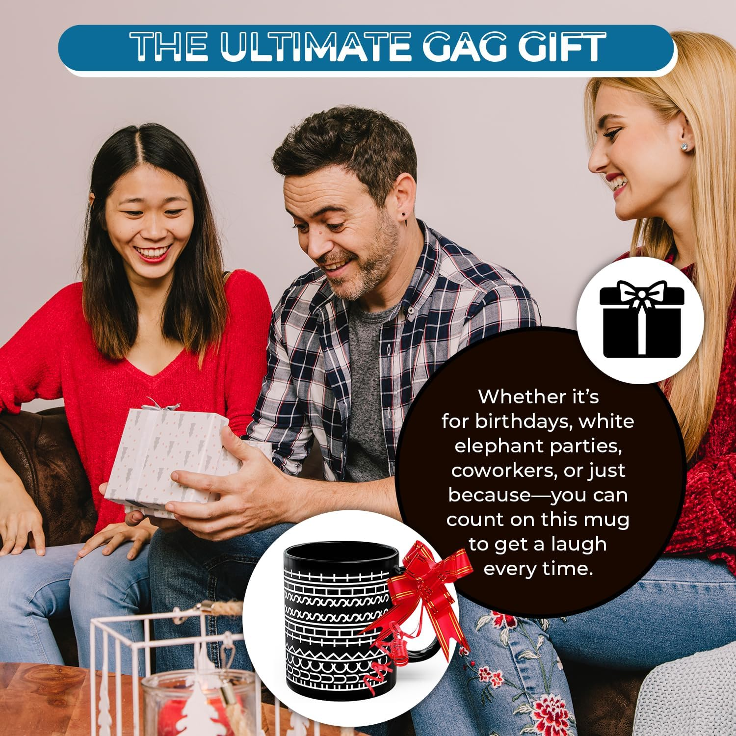 Funny Hidden Message Coffee Mug &ndash; Sarcastic Design in Pattern &ndash; Cheeky Novelty Office, Work, Coworkers, Friends &ndash; Ceramic Tea & Coffee Cup &ndash; Humour Mug for Adults with Attitude (Black) image number 4