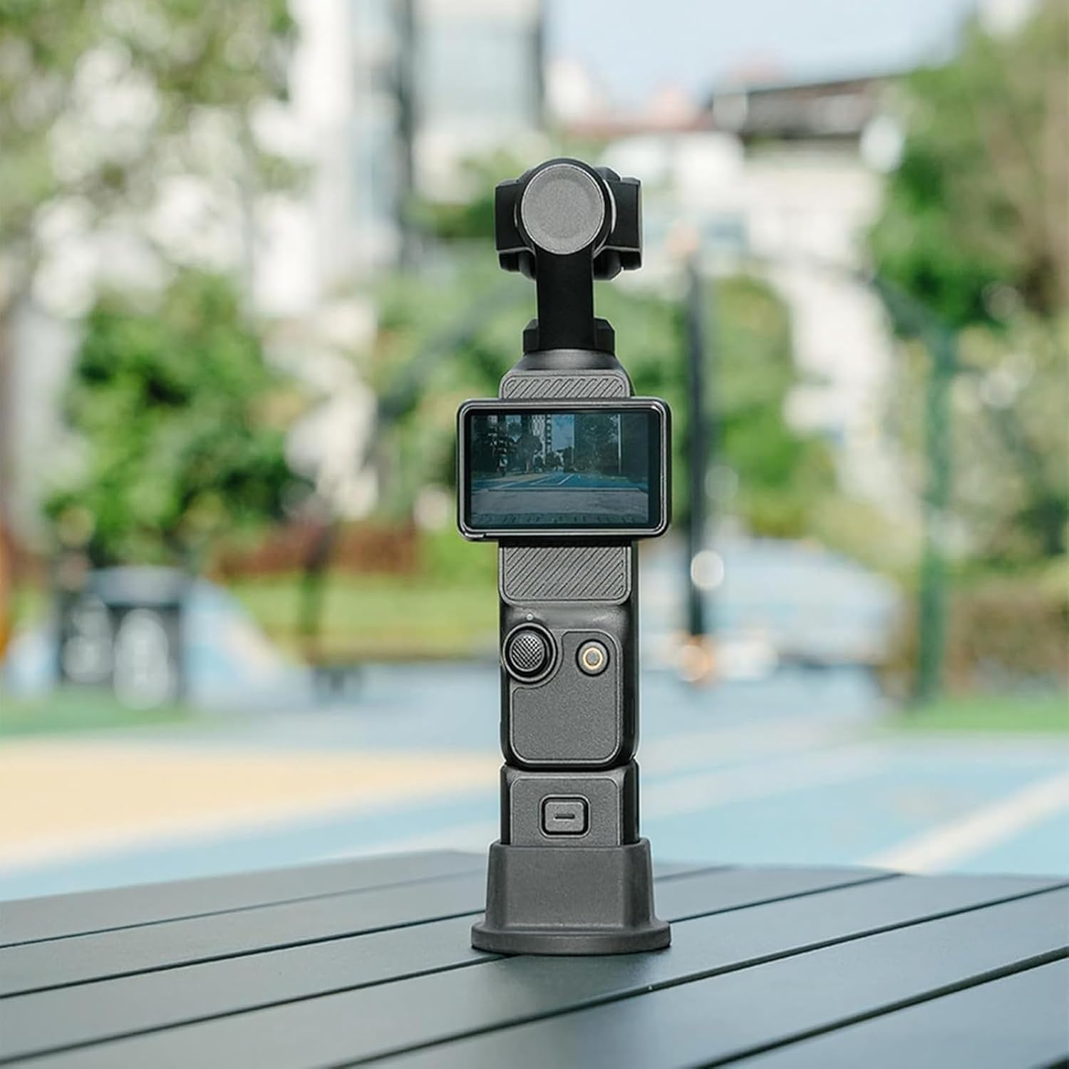 Stabilizer Base for OSMO Pocket 3, Non Slip Silicone Desktop Stand Holder for Pocket 3, Lightweight Camera Base Stand Handheld Camera Support Adapter image number 2