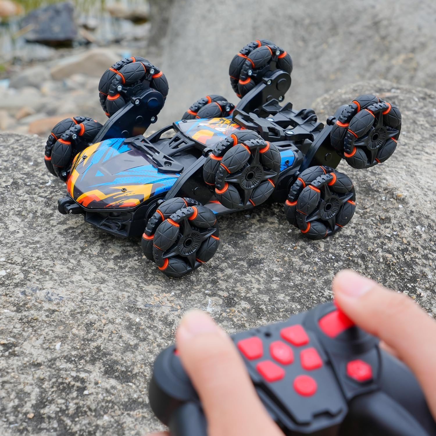 Stunt Car RC Car Toy, 8 Wheels Hand Controlled Rc Stunt Car Toys, Gesture Sensing Remote Control Cars for Boys Age 6 7 8-12 13 14 Year Old, Birthday Gifts Ideas for Kids image number 1