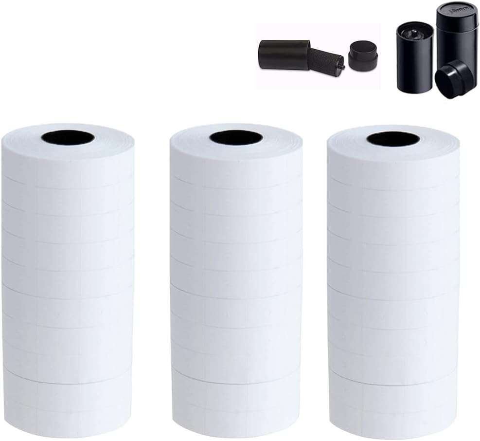 30 Rolls 2 Line Labels for YH-689 HM-689 MX6600 MX6602 Price Label Gun, Label Maker Machine, Pricing Tag Stickers - Office, Retail Shop, Grocery Store