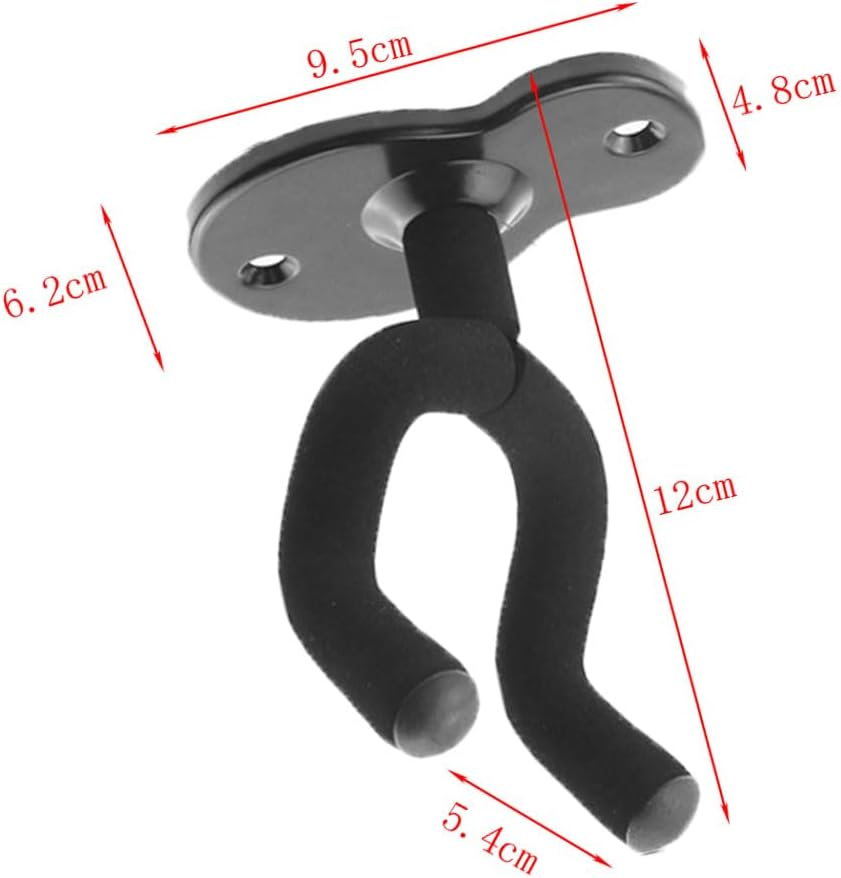 Guitar Wall Mount,2 Pack Guitar Wall Mount Wall Hanger,Guitar Hangers Hooks,Bracket Holders for Acoustic and Electric Guitars Bass Banjo Mandolin