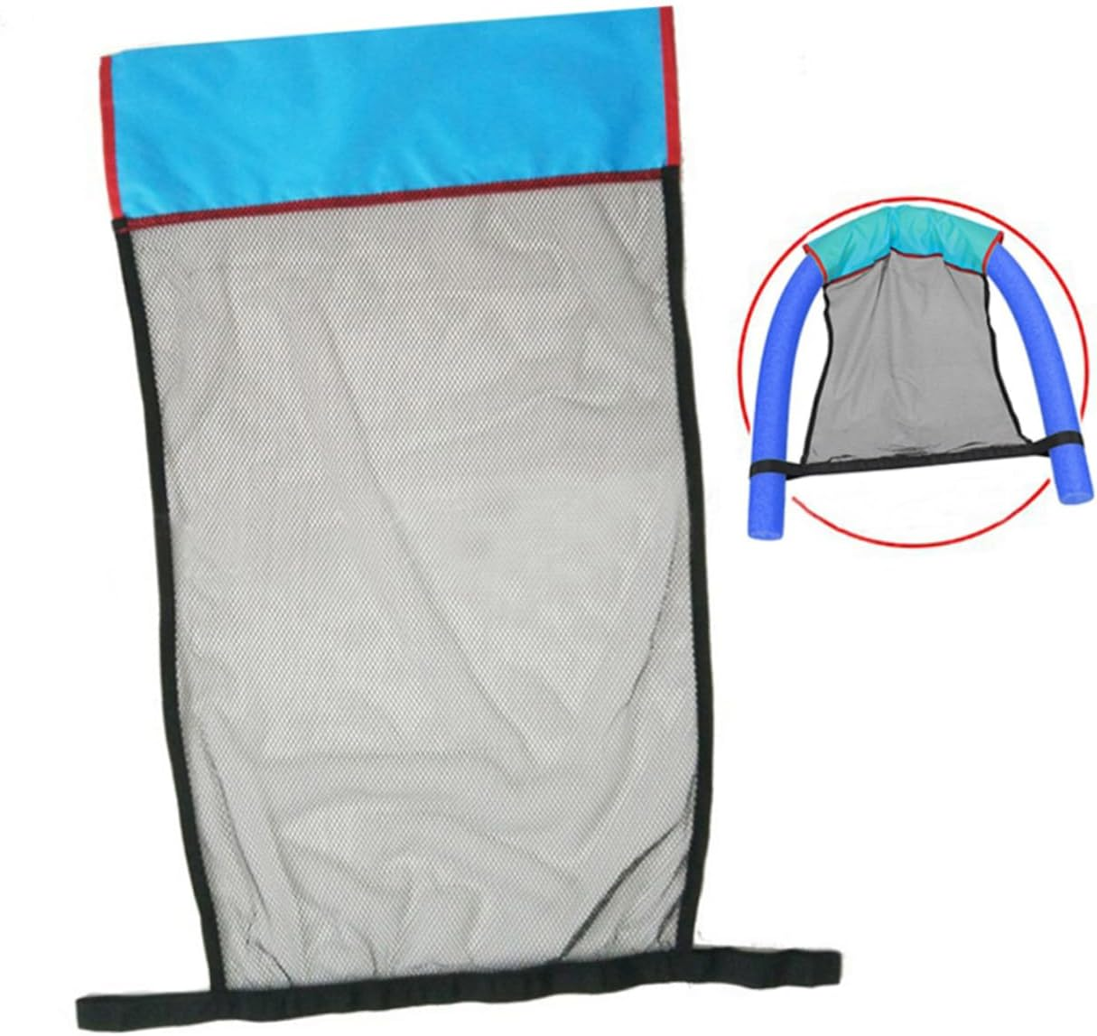 Inflatable Pool Floating Pool Chair Net Pool Noodle Sling Net Floating Noodle Seat Water Floating Chair Kids Seat Bouncy Pool Noodle Chair Child Floating Bed Mesh