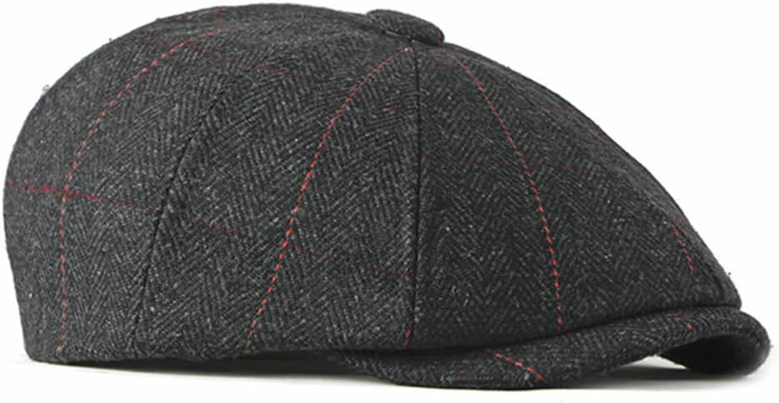 FREEBIRD99 Newsboy Herringbone Ivy Irish Flat Cap Paperboy Cabbie Gatsby Hat image number 5