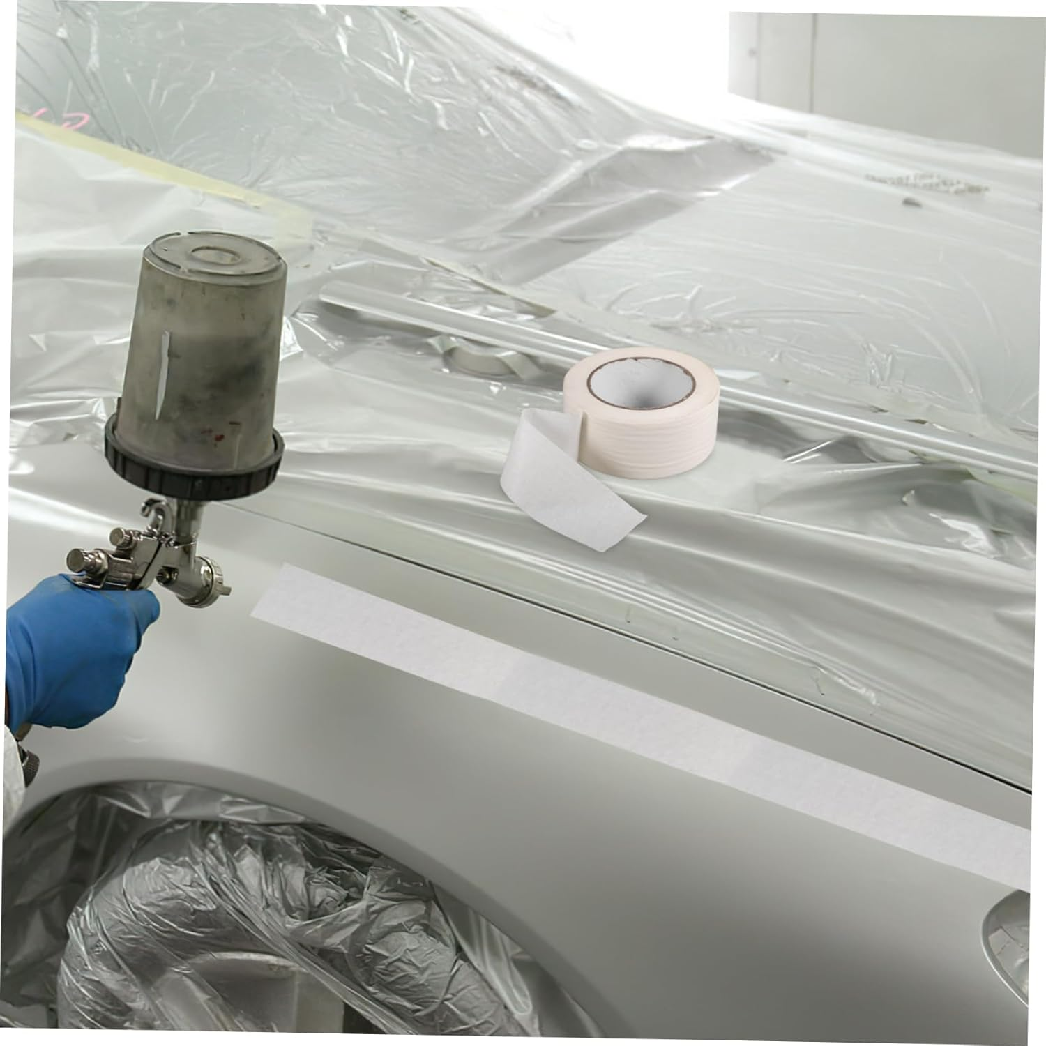 Anneome Automotive Masking Tape 50M Roll Paint Masking Tape -Off Writing Surface