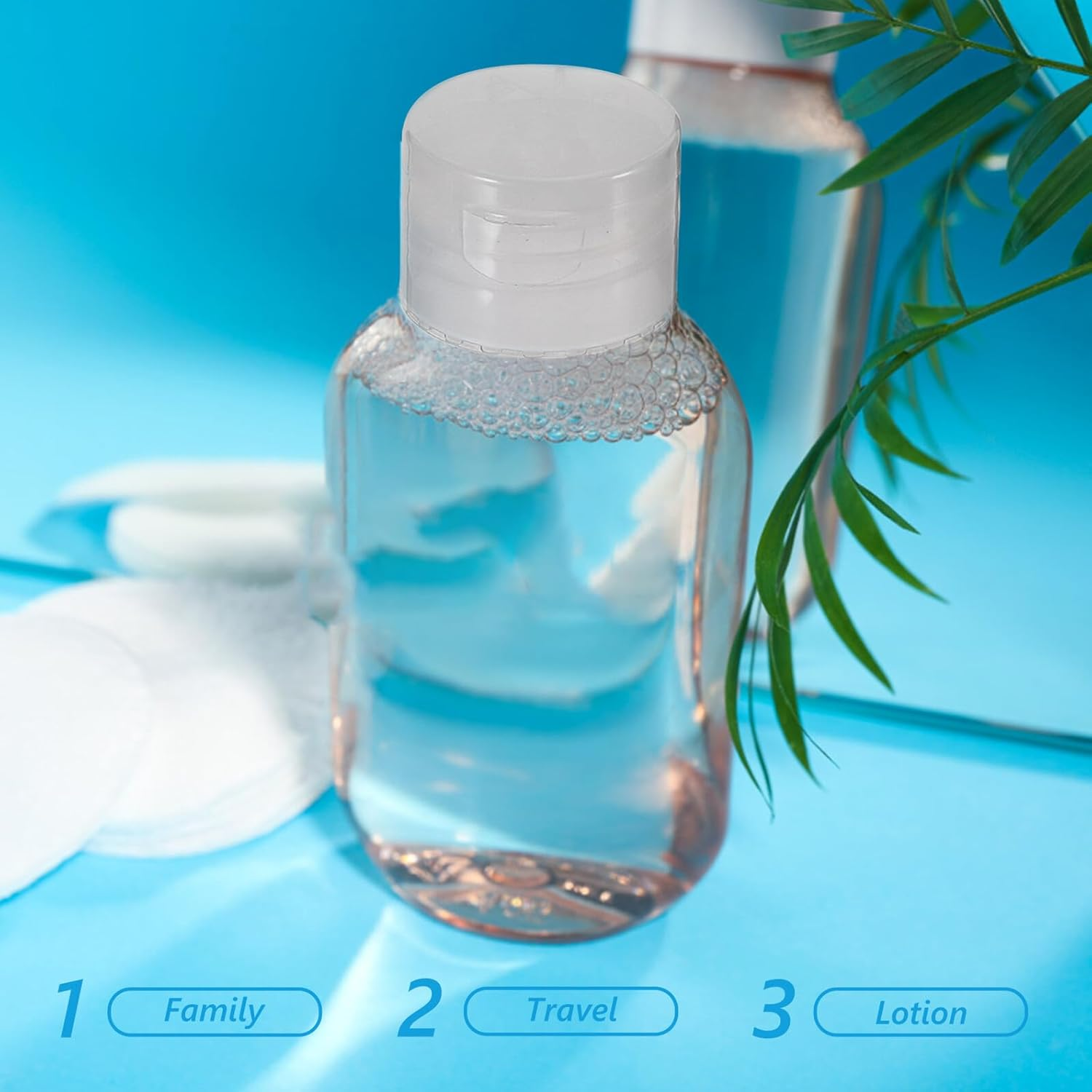 BESTYASH 100Pcs 28Mm PP Plastic Flip Top Caps for Lotion Bottles, Refillable Cosmetic Bottle Accessories, Replacement Dispensing Lids for Shampoo and Moisturizer Containers image number 5