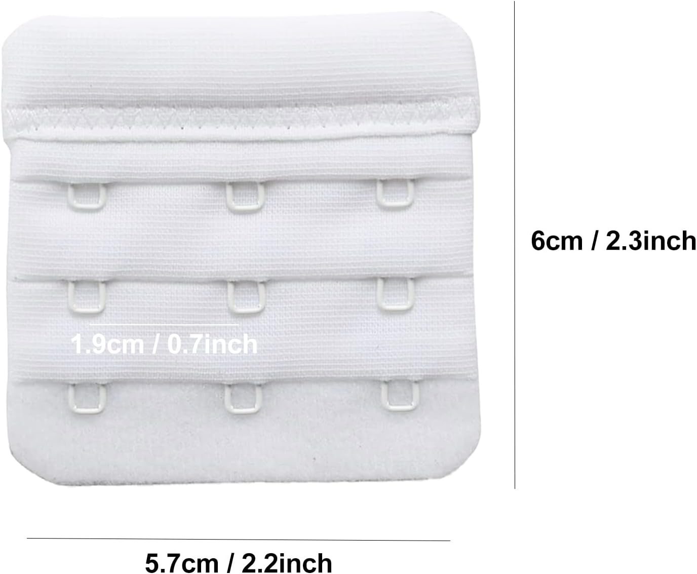 Black White Beige Bra Extenders Bra Extender 2 3 4 5 Hook for Women image number 4