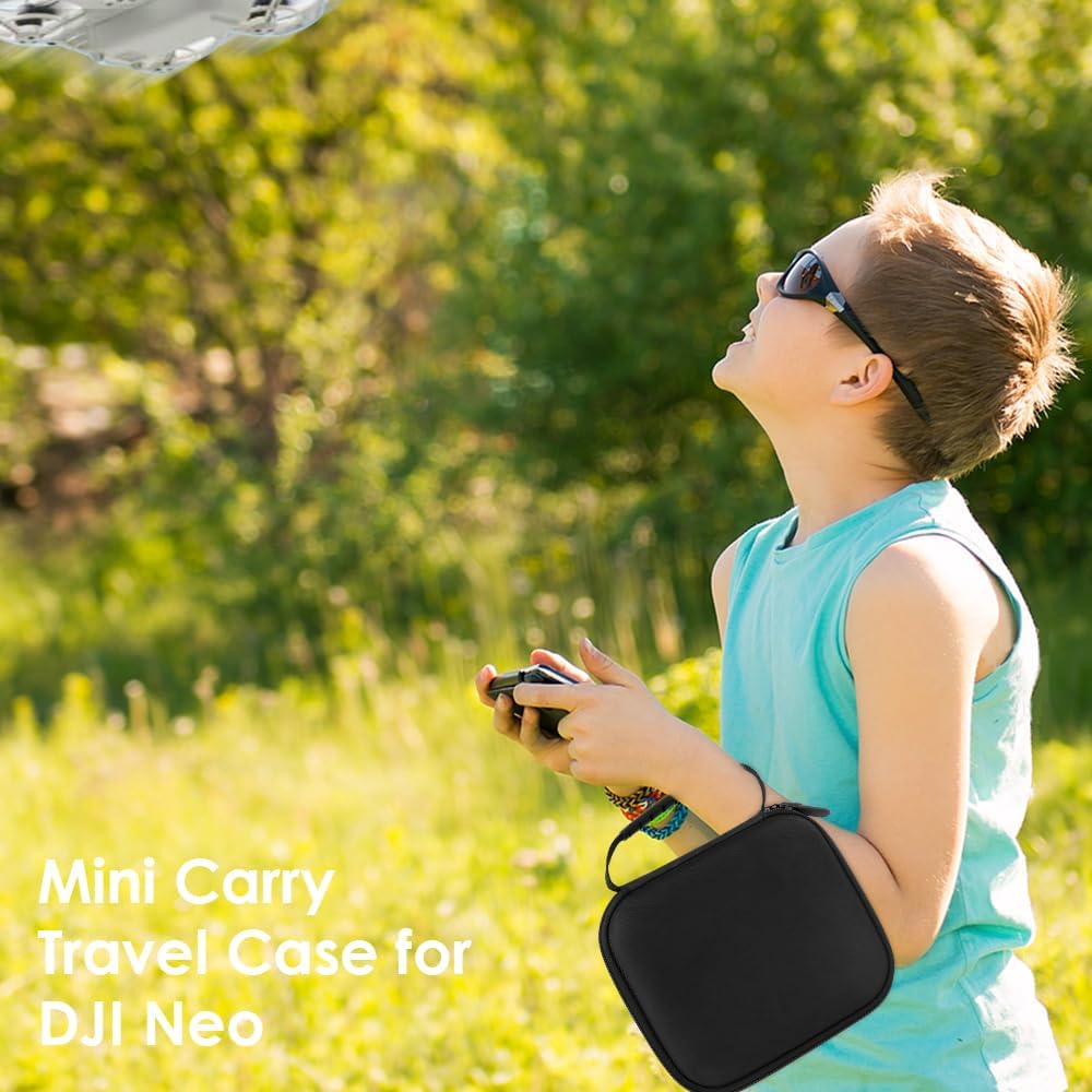 FIDWALL Portable Storage Case Compatible with DJI Neo Drone Carry Case for DJI Neo Drone Portable Travel Storage Bag with Handle for DJI Neo Drone Accessories Easy Storage, Black, No image number 2