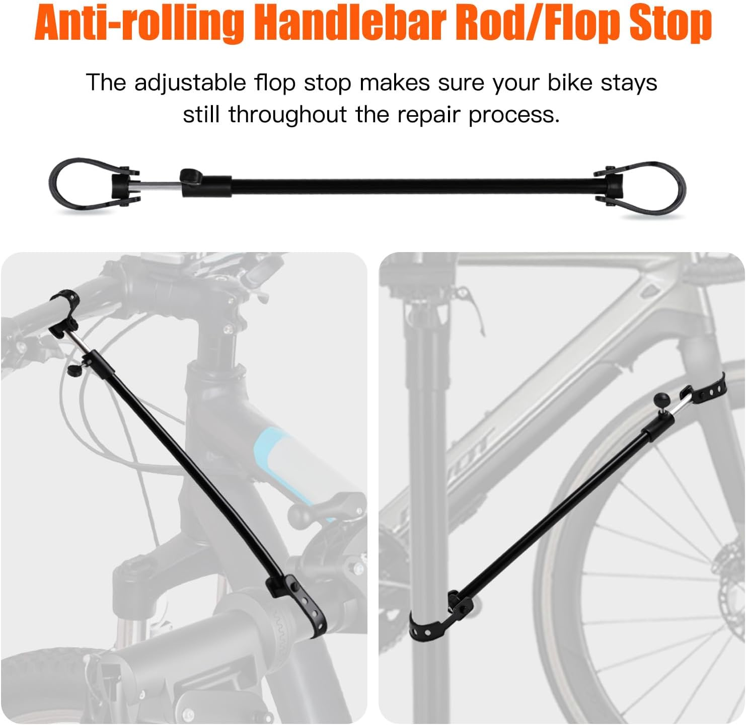 Advwin Bike Repair Racks, Shop Home Bike Mechanic Maintenance Rack Height Adjustable Carbon Steel image number 5