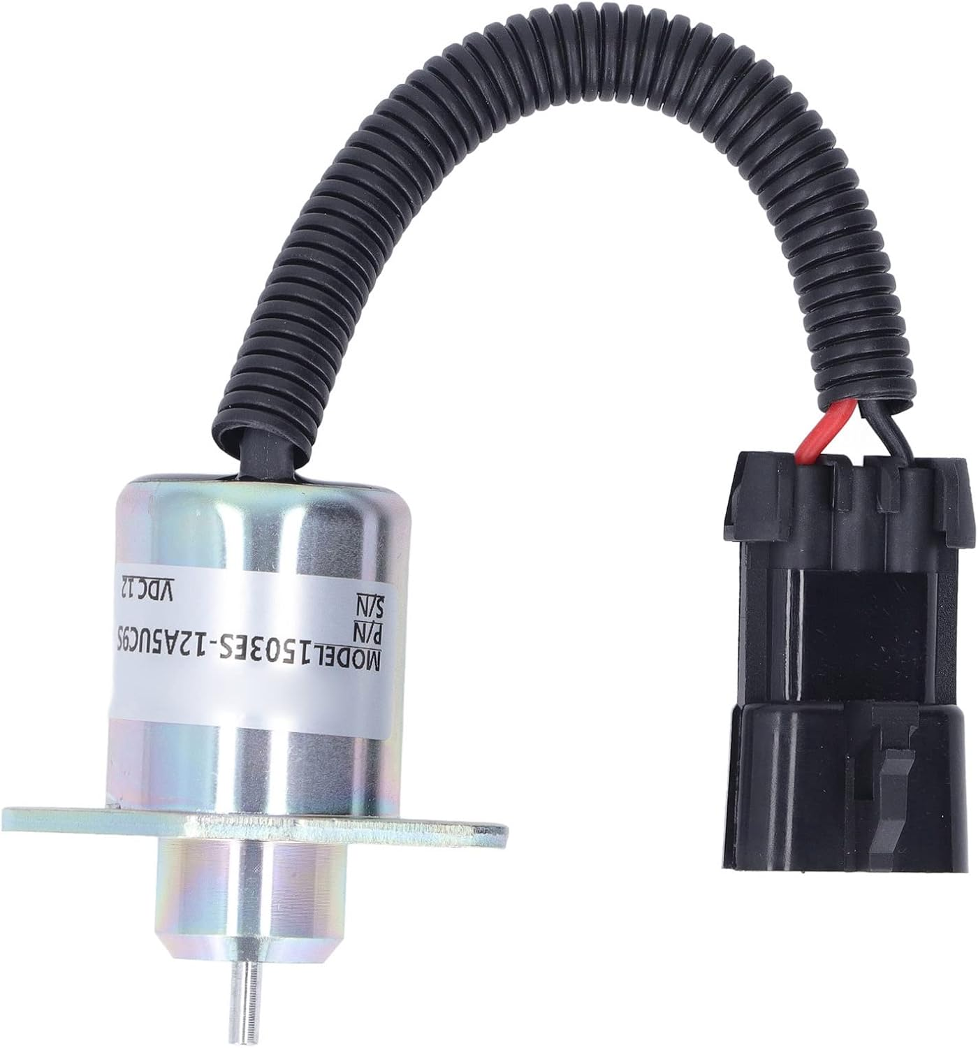 DC12V Fuel Booster Solenoid Valve for D1505 V1505 - Precision Machined Stainless Steel Solenoid Valve, Fits and Agricultural Machinery image number 2