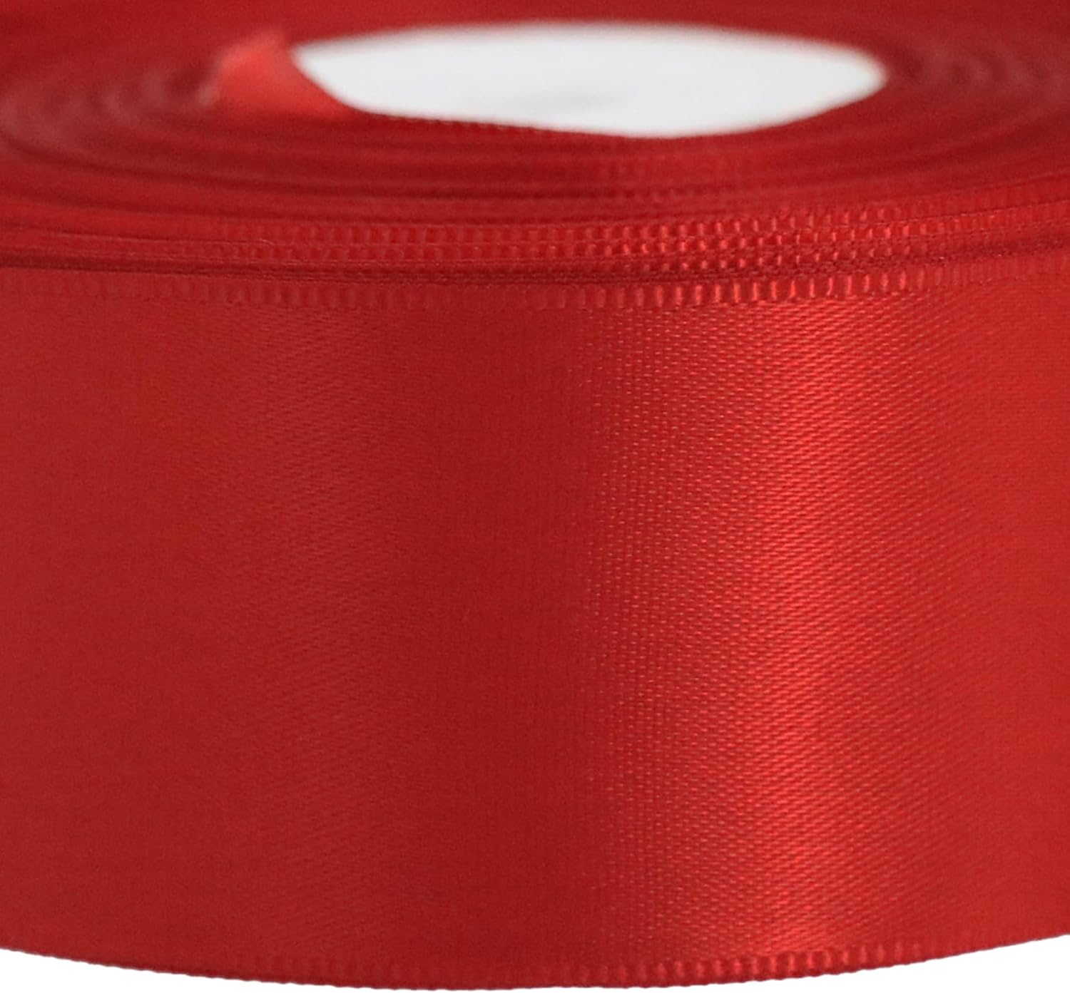 Red Ribbon 1-1/2 Inch 50 Yards Satin Ribbon Polyester Fabric Single Sided Ribbon for Gift Wrapping, Flower Bouquet, Handmade Eternal Flower, Wedding Party Decoration - Black image number 4