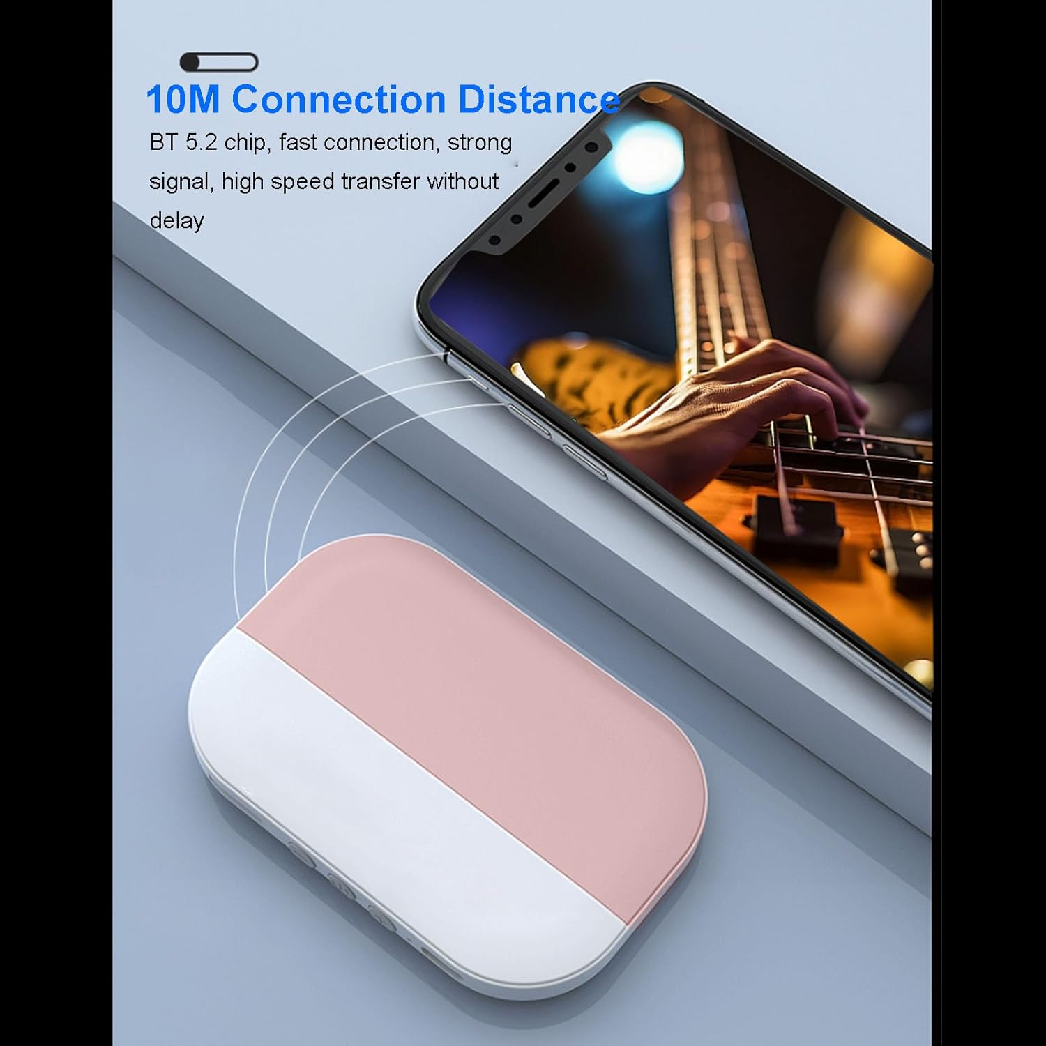 Pillow Speaker for Sleeping, Bluetooth 5.2 with 20Hrs Playtime, 3D Stereo Sound Bone Conduction Speaker with TF Card Support for Bedside Sleeping Meditation Relaxation (Pink)