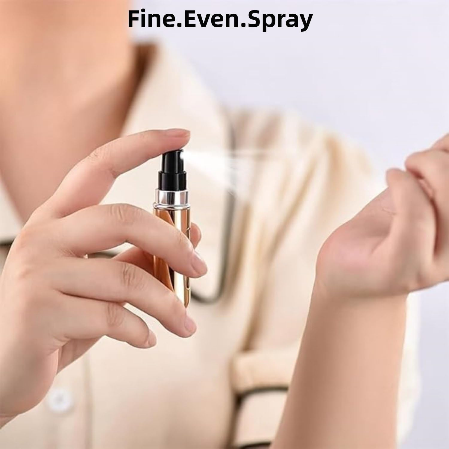 Portable Mini Refillable Perfume Atomizer Bottle, Travel Size Refillable Perfume Refill Bottle - Perfume Atomizer Refillables, Scent Pump Case, Small Perfume Spray 6 Pcs Pack of 5 Ml image number 3