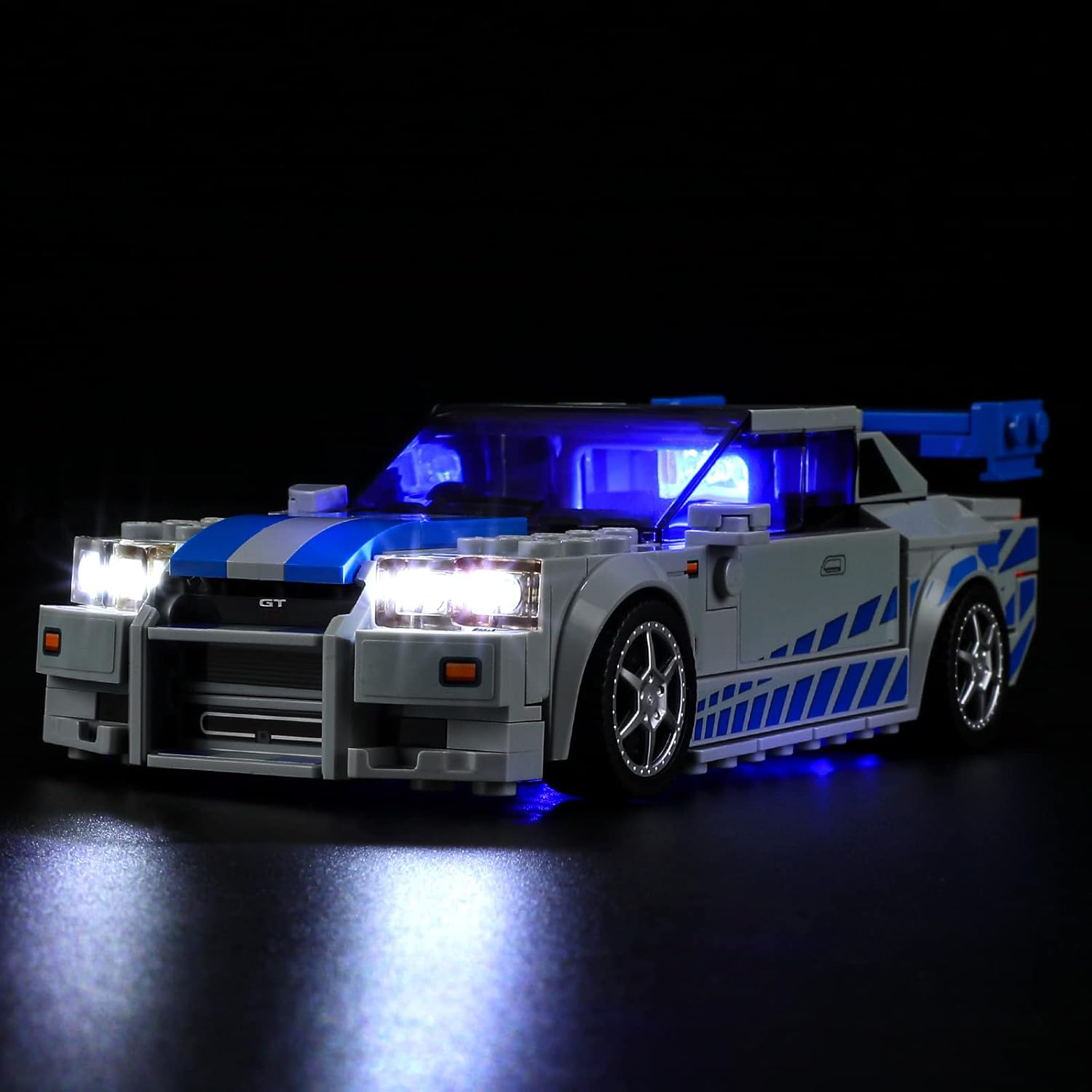 GEAMENT LED Light Set Compatible with  2 Fast 2 Furious - Nissan Skyline GT-R (R34) - Lighting Kit for Speed Champions 76917 (Model Set Not Included) image number 3