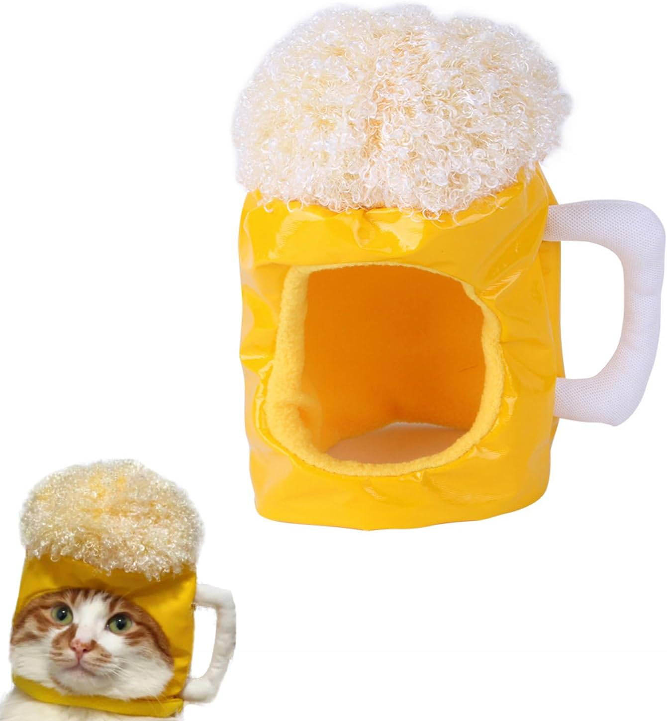 Pet Cute Hat, Beer Shaped Dog Hat for Small Puppy Party Costumes Festival Birthday image number 1