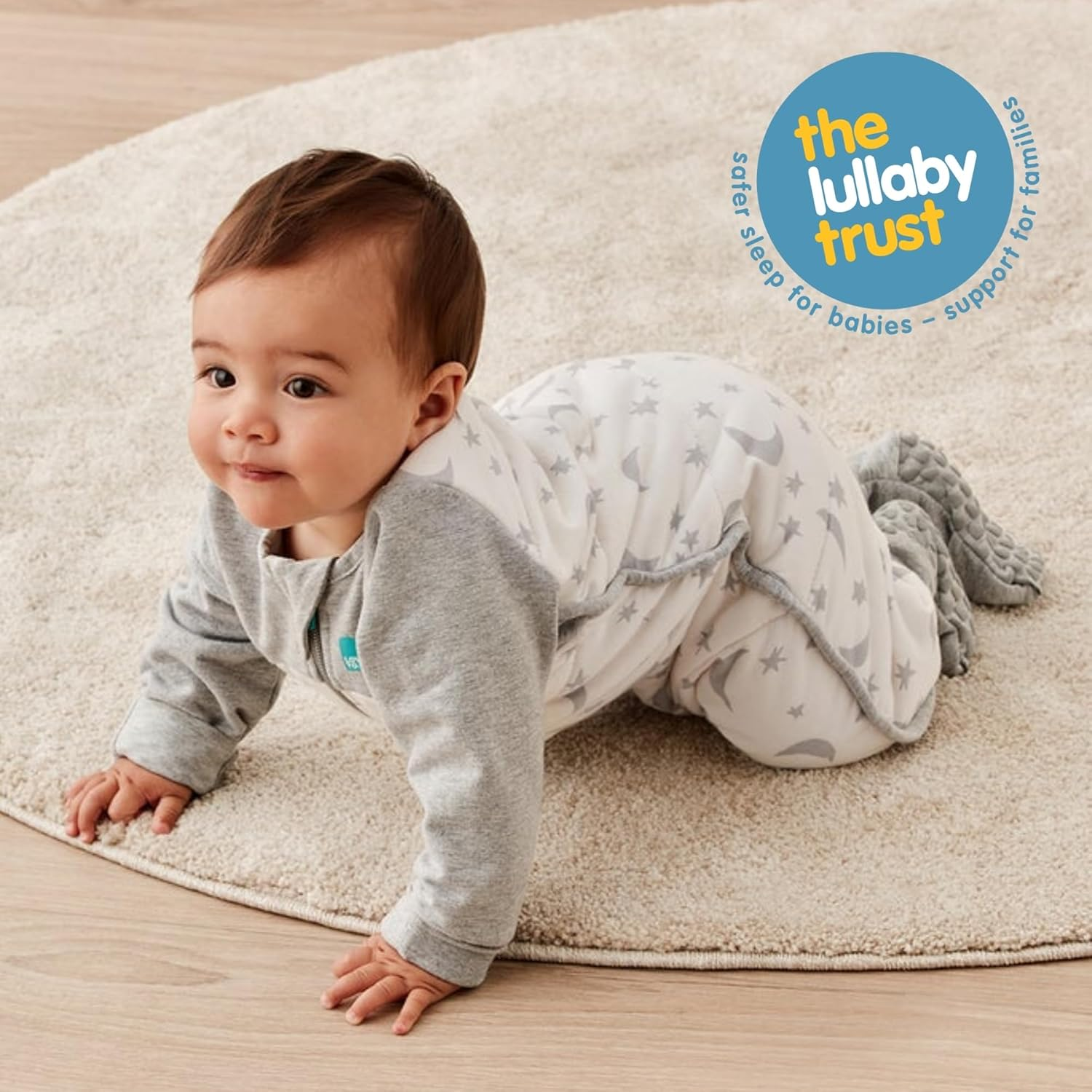 Love to Dream Sleep Suit - Twin Zipper - Grid Pads - Reduce Slipping - Machine Wash - Wearable Blanket - All Season - Onesie - Play and Sleep - 1.0TOG image number 7