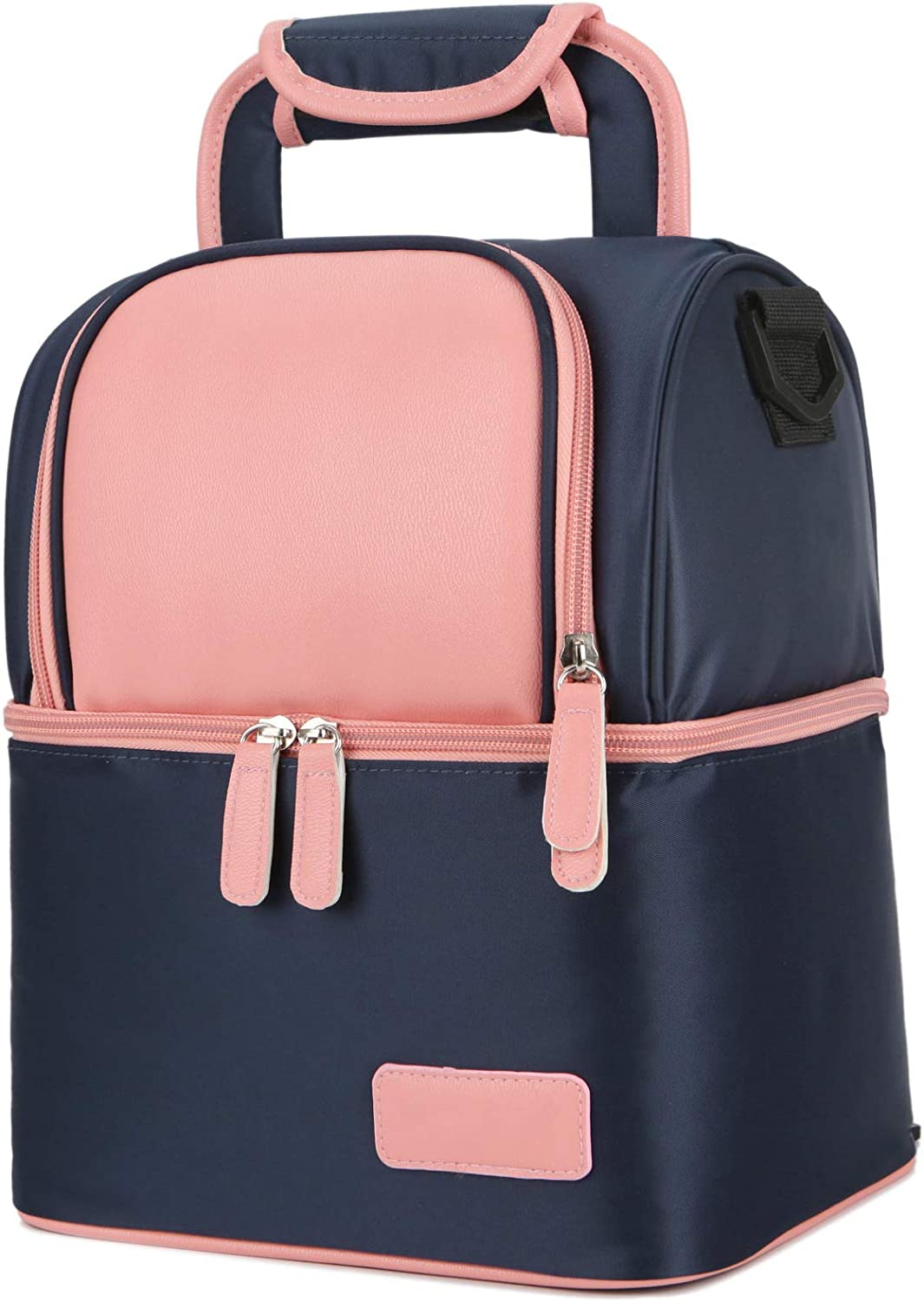 Meichoon Breast Milk Baby Bottle Cooler Bag/Waterproof Baby Milk Bag Freezer/Mommy Travel Backpack/Portable Thermal Insulated Lunch Box for Women Men Large Capacity Handbag - Grey image number 5