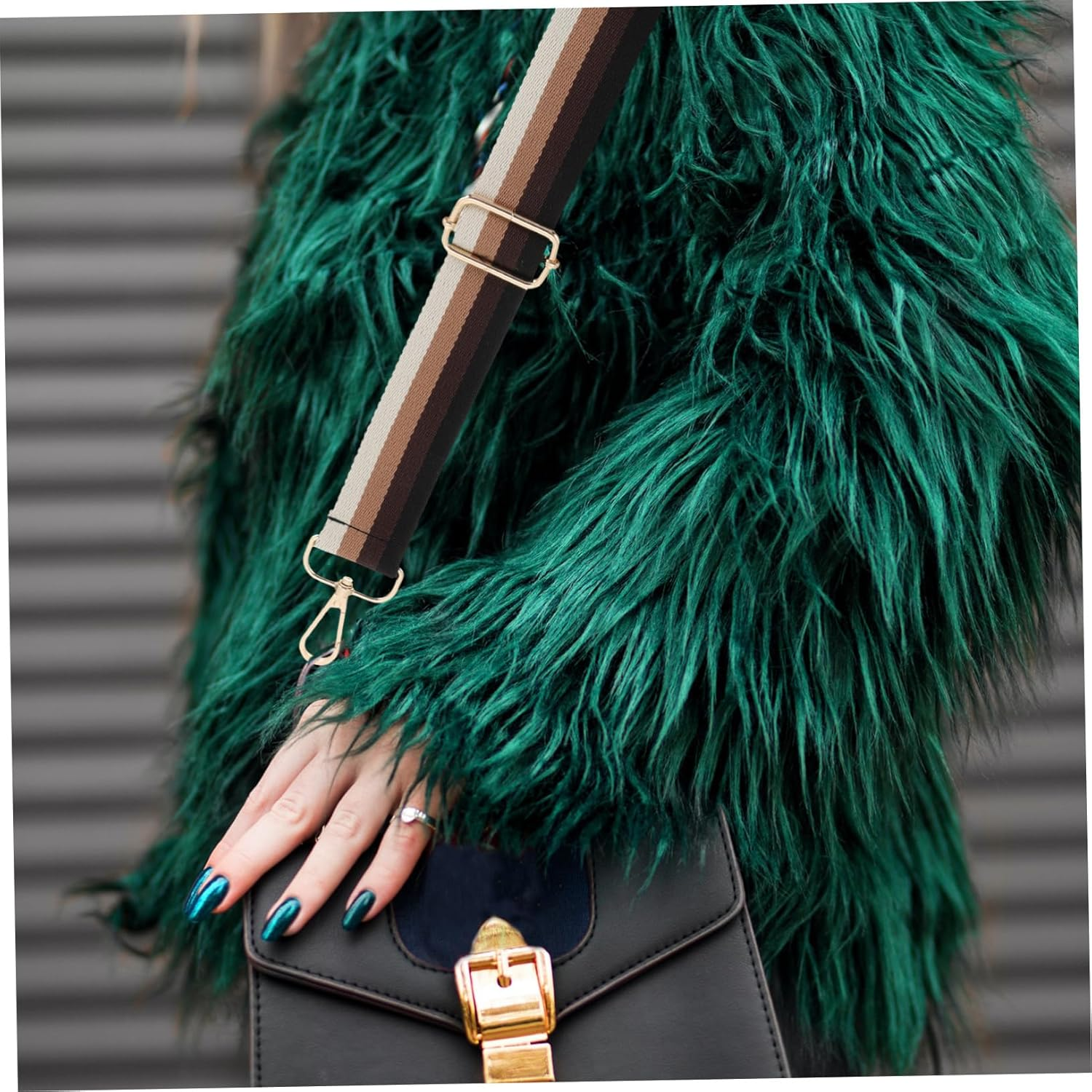 AKOOSY Adjustable Thick Brown Cotton Bag Shoulder Strap Replacement for Women Handbag Shoulder Belt DIY Crossbody Use