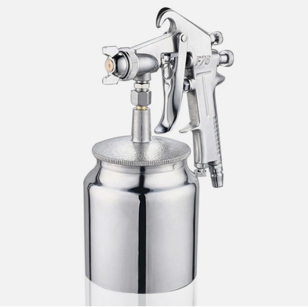 ZONADA Suction Feed Spray Gun 1.5Mm Nozzle 750Cc Cup Air Paint Sprayer with 1/4" NPT Inlet for Automotive Car Wood Furniture Marine Industrial Coating Adjustable Flow Pattern image number 3