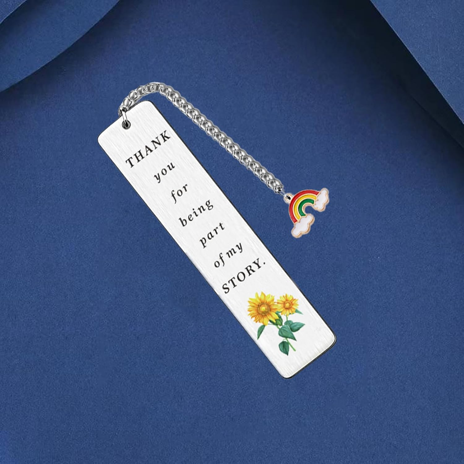 Metal Bookmarks Thank You Gifts Bookmarks for Teachers Readers Students Mentors Book Lovers Friends Christmas Birthday Thanksgiving Valentine'S Day Gifts (Thank You Bookmark 2) - Thank You Bookmark 3 image number 3