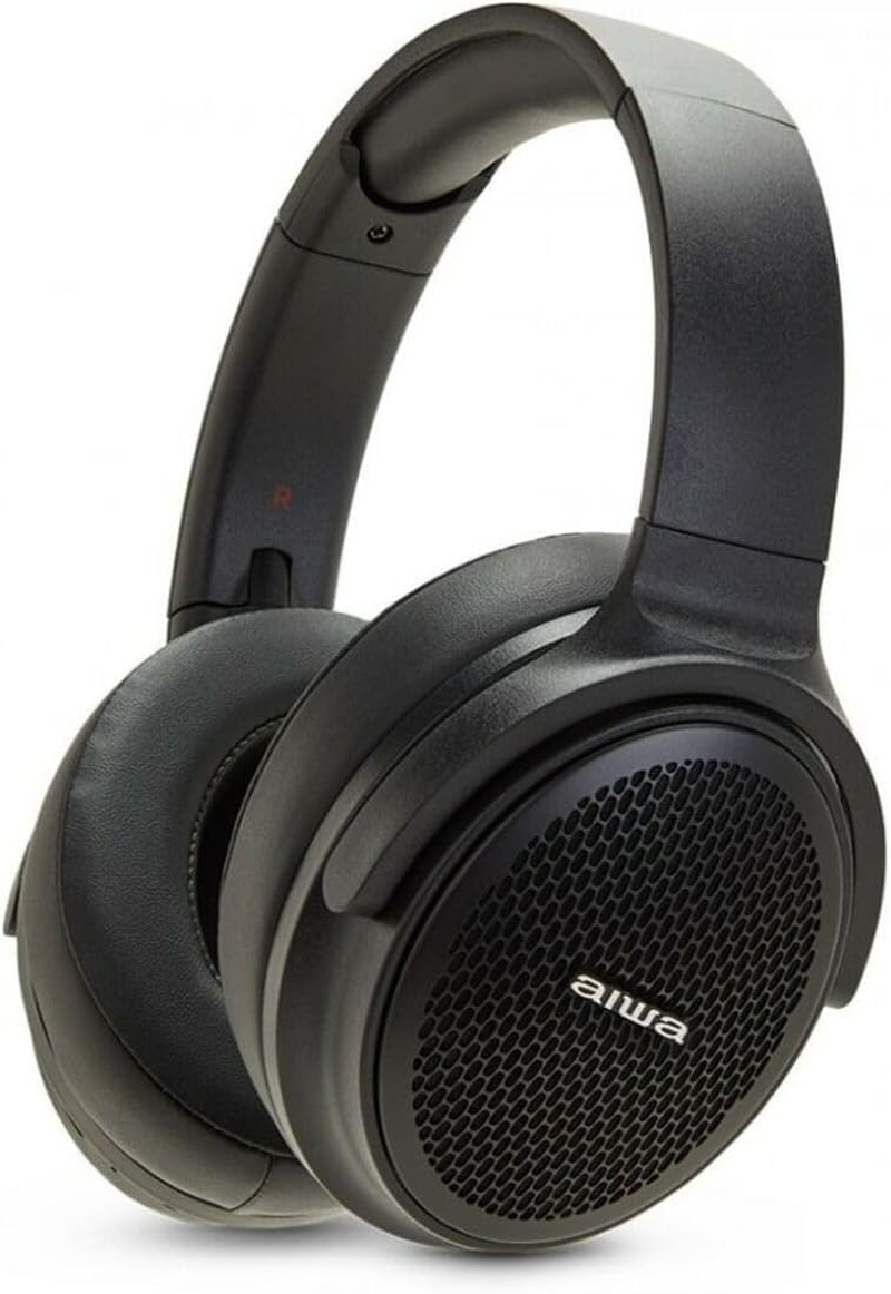 AIWA HST-250BT Bluetooth On-Ear Headphone with Hyperbass, Black EU