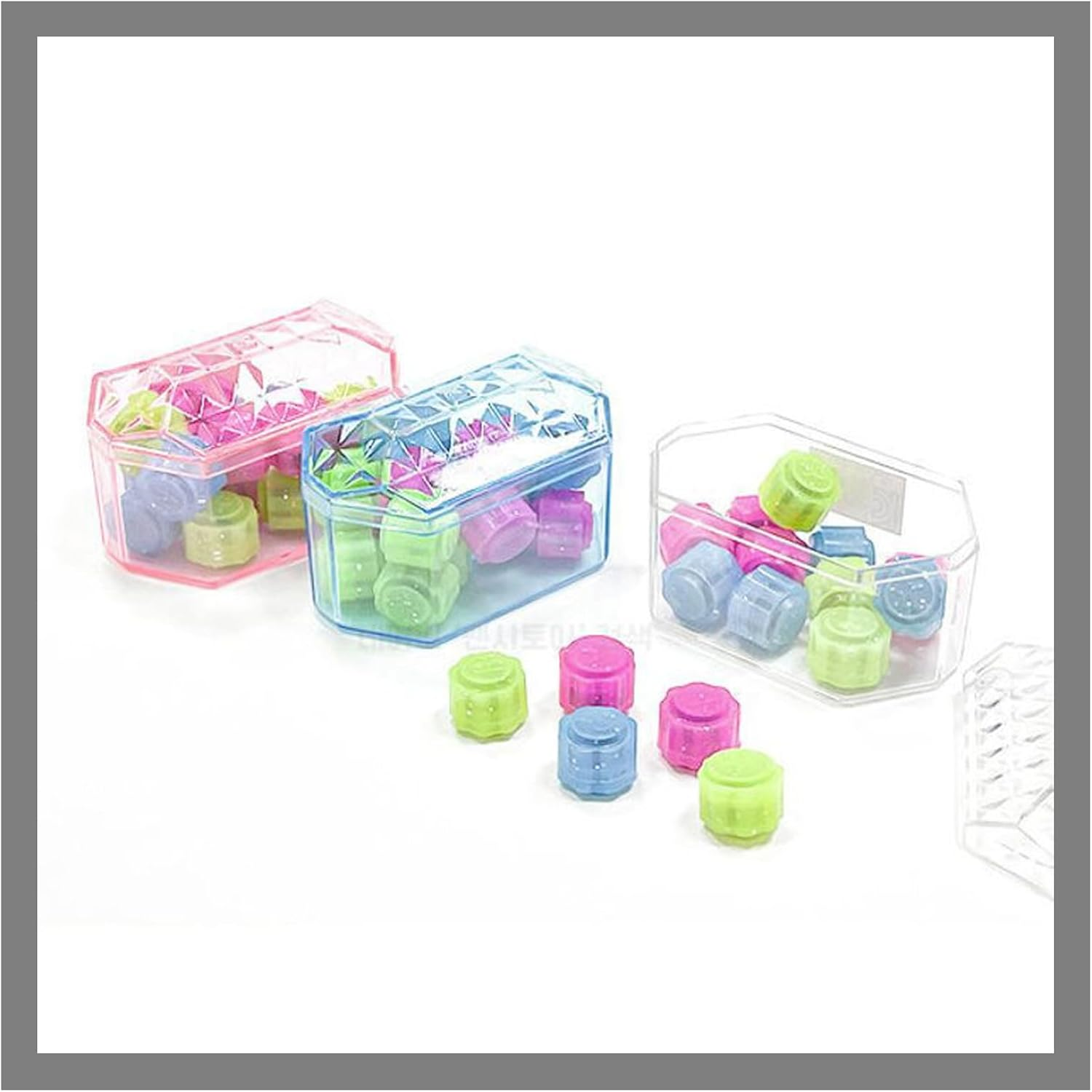 CRYSTAL Fivestones Gameset Korean Traditional Game Gonggi Gongi Jackstones Five Stones Gongginori with Tracking Sealed Squid