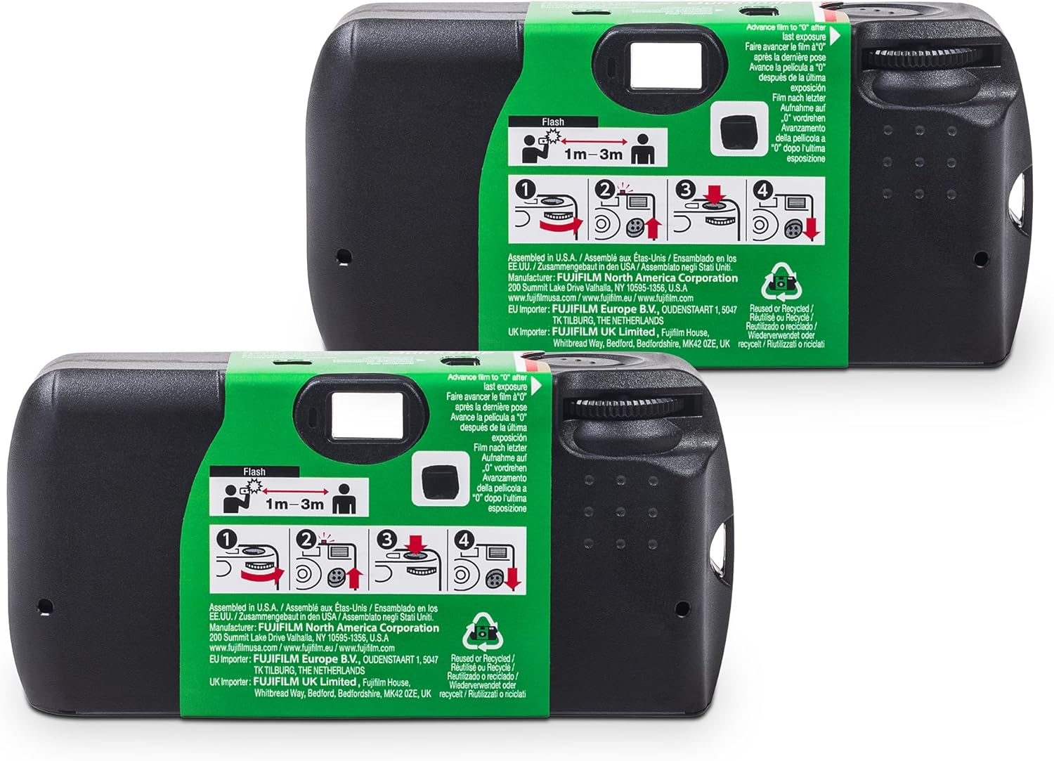 Fujifilm Quicksnap Flash 400 One-Time-Use Camera - 2 Pack image number 3
