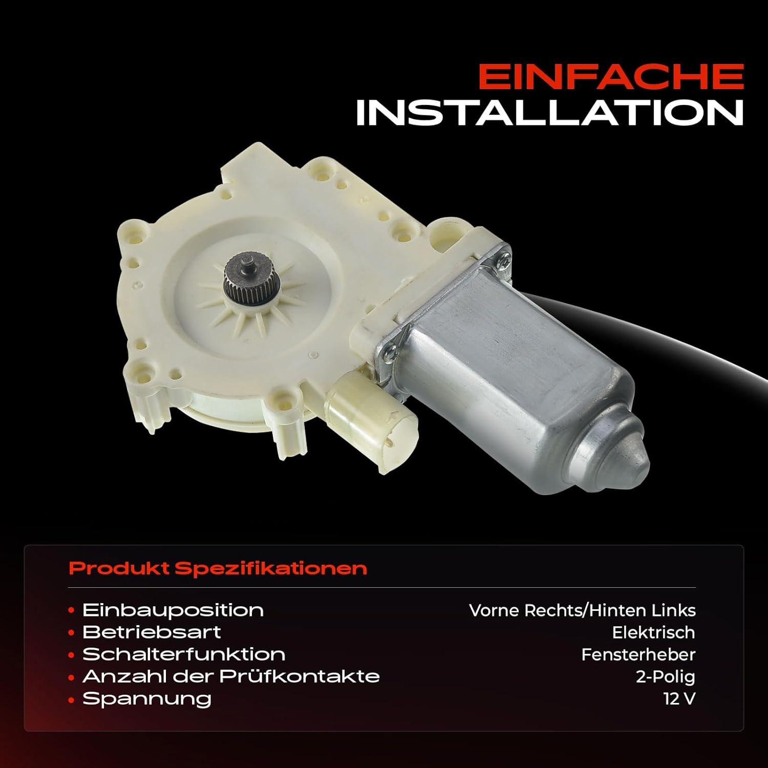 Frankberg Window Regulator Motor Front Left Compatible with M-I-N-I R50 R52 R53 Cooper One Works Hatchback Convertible 2001-2005 67628360512 image number 5