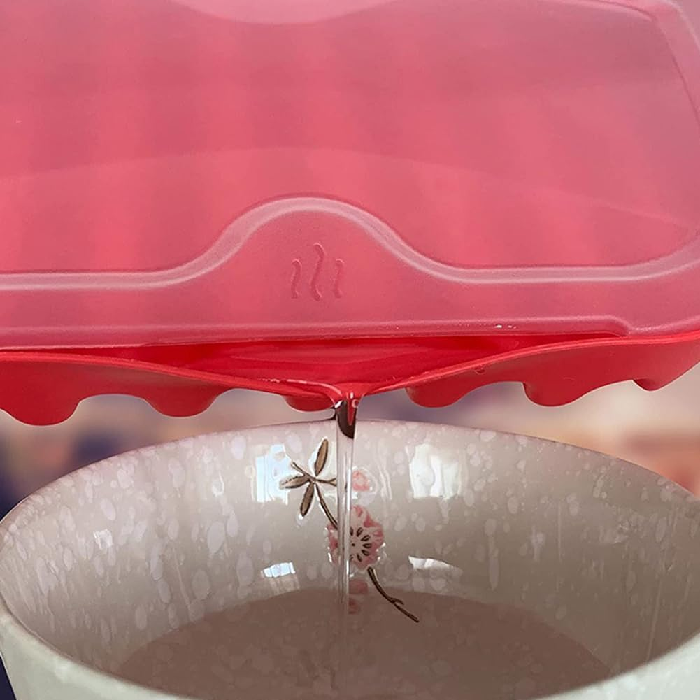 Red Microwave Bacon Tray with Splatter Lid - No Mess Bacon Cooker for Crispy Bacon in 3 Minutes, Dishwasher Safe & Bpa-Free, Microwave Safe Kitchen Accessories for Breakfast Cooking image number 4