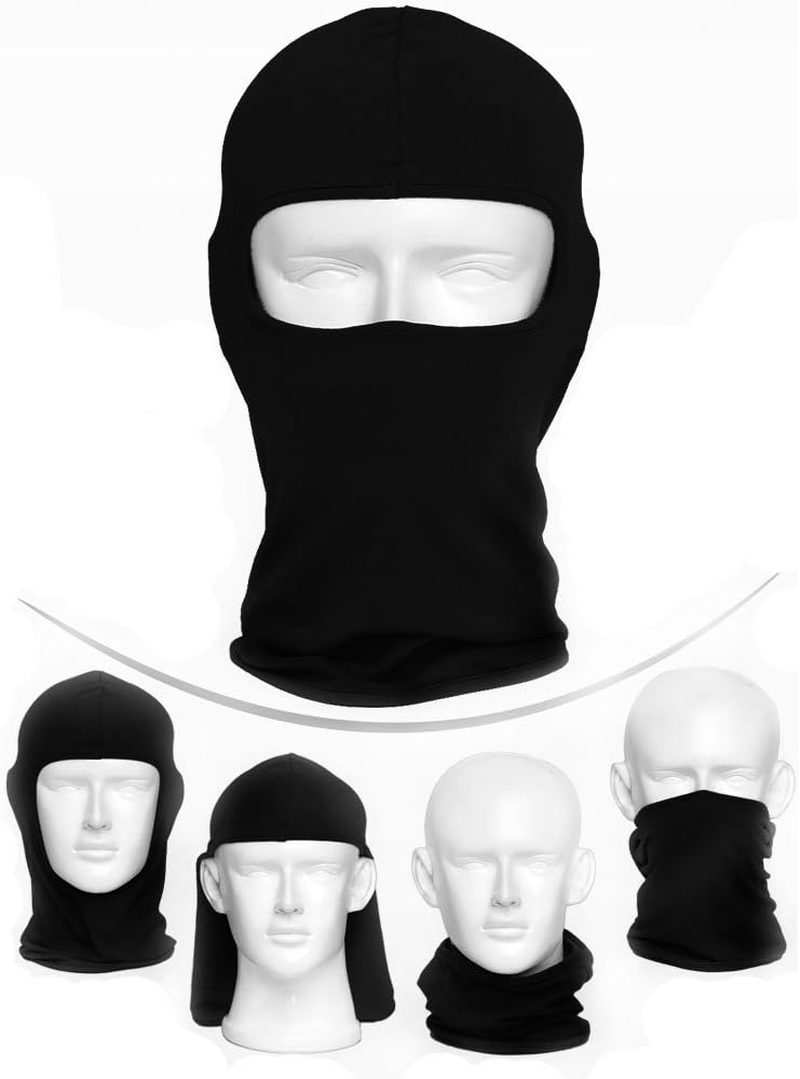 Kids Thin Hood Balaclava,Ski Face Mask Balaclava for Child (20 Colors) - Coffee image number 4