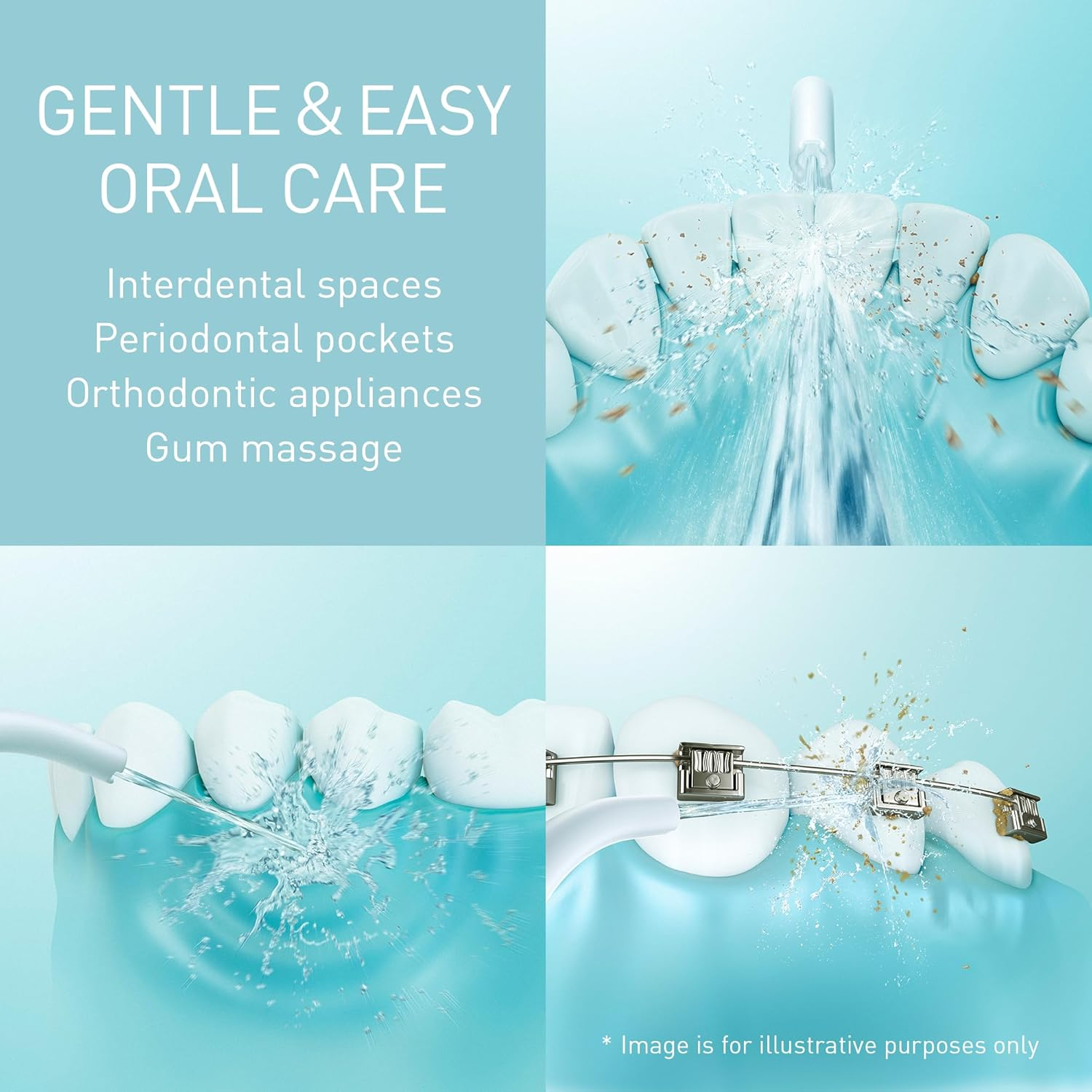 Panasonic Series 300 Oral Irrigator EW-DJ26-V303 200Ml IPX7 2 Normal Nozzles 5 Water Pressure Levels Travel Accessories Purple image number 6