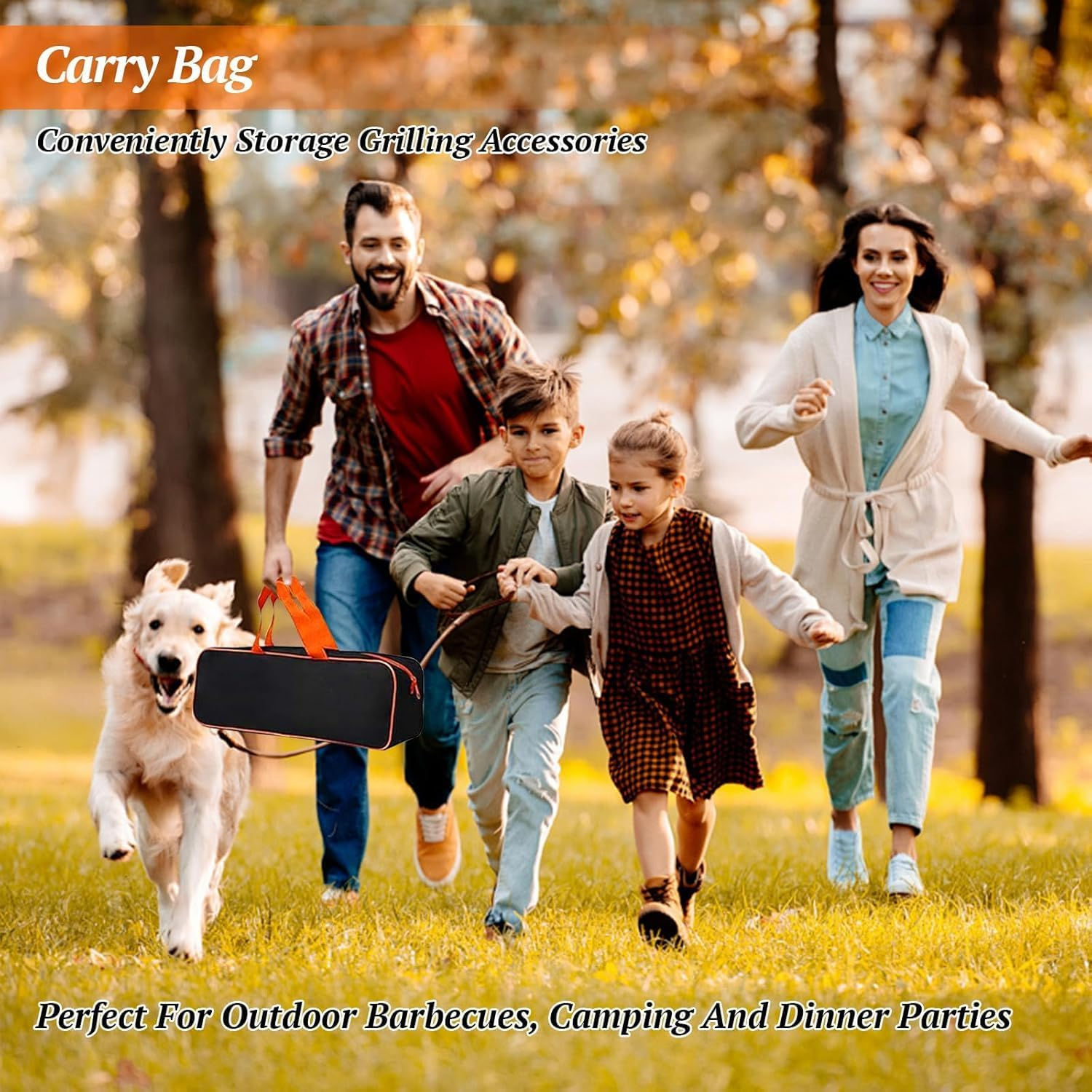 Griddle Accessories Kit, Flat Top Grill Accessories Set, Outdoor BBQ Tool Set, Grilling Utensils Set with Long Handle Metal Spatula, Griddle Scraper, Cleaning Kit, Carry Bag image number 5