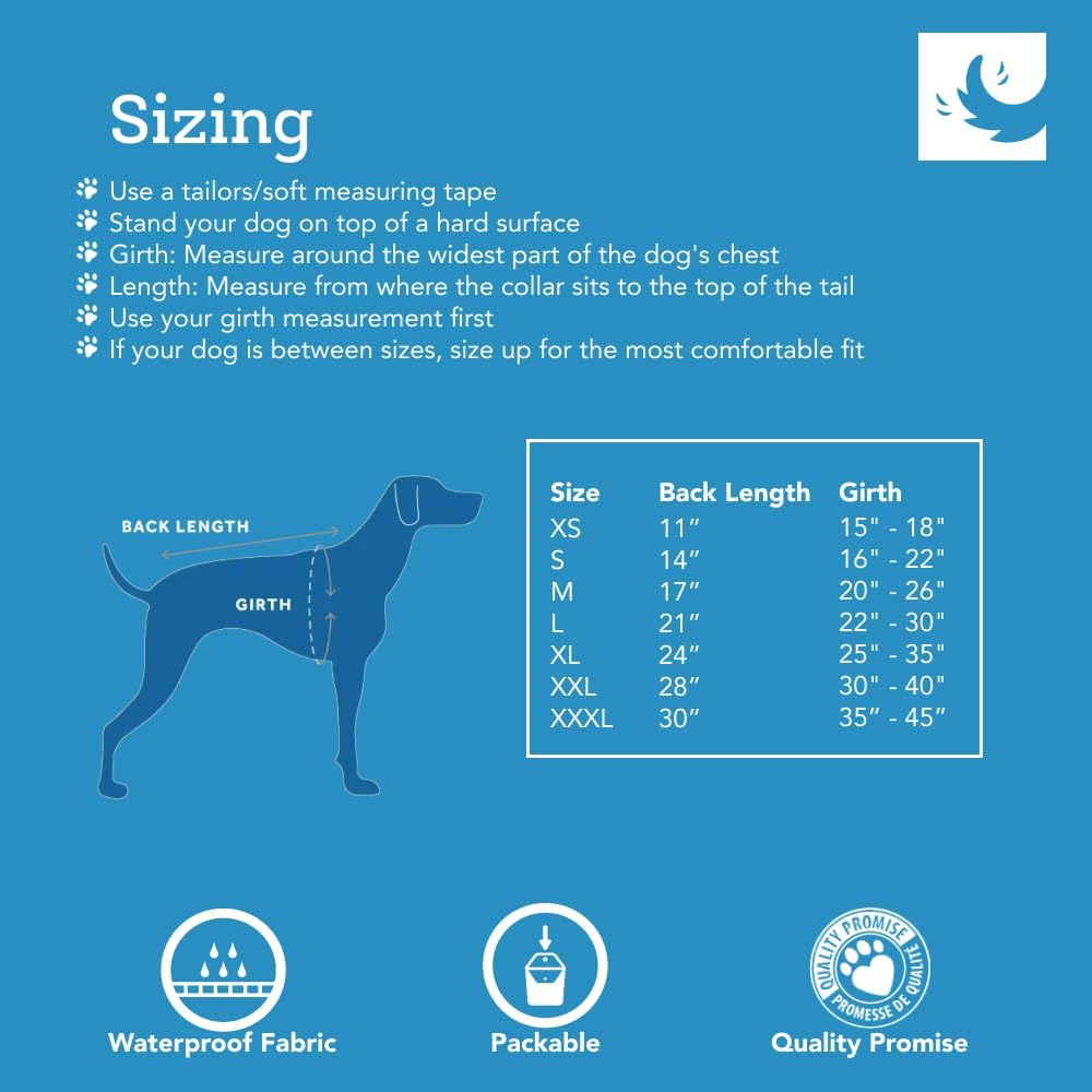 RC Pet Products Packable Dog Rain Poncho Crimson - X Large image number 7