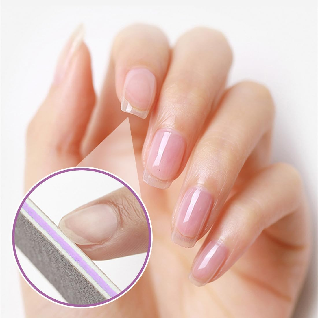 GGUFAY Pack of 25 Nail Files, Professional Nail Files for Gel Nails, Natural Nails, 100/180, Washable Double-Sided Nail File for Nails, Hairdressing Salon, DIY Nail Art, Pets image number 5